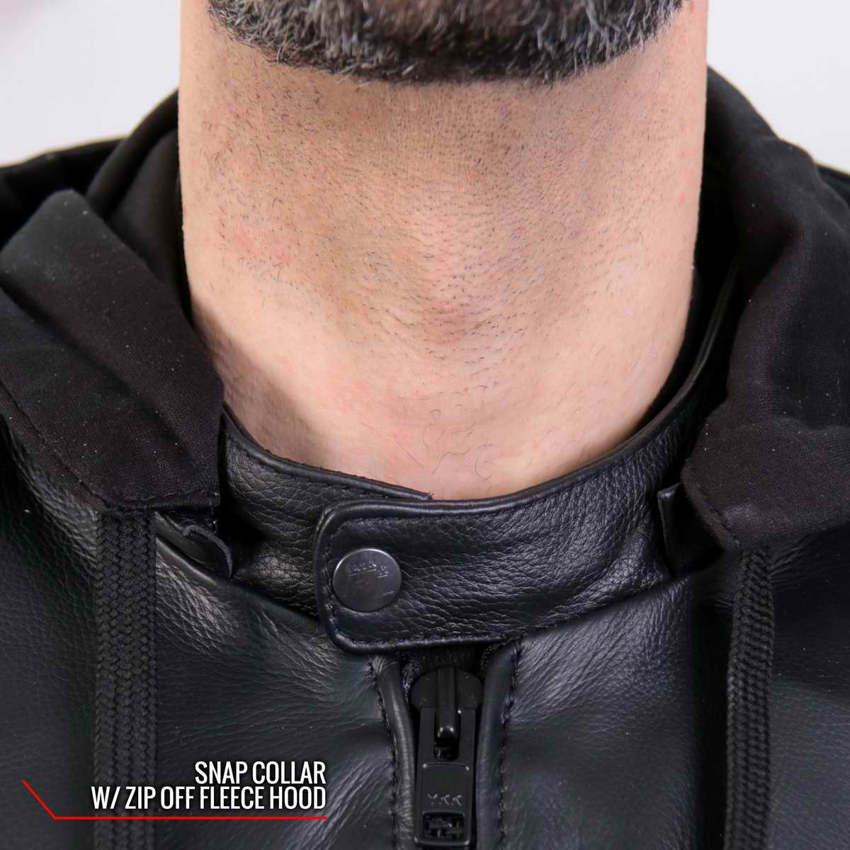 Hot Leathers JKM1031 Men’s ‘Skull and Bones’ Leather Jacket with Flannel Lining - Image 7