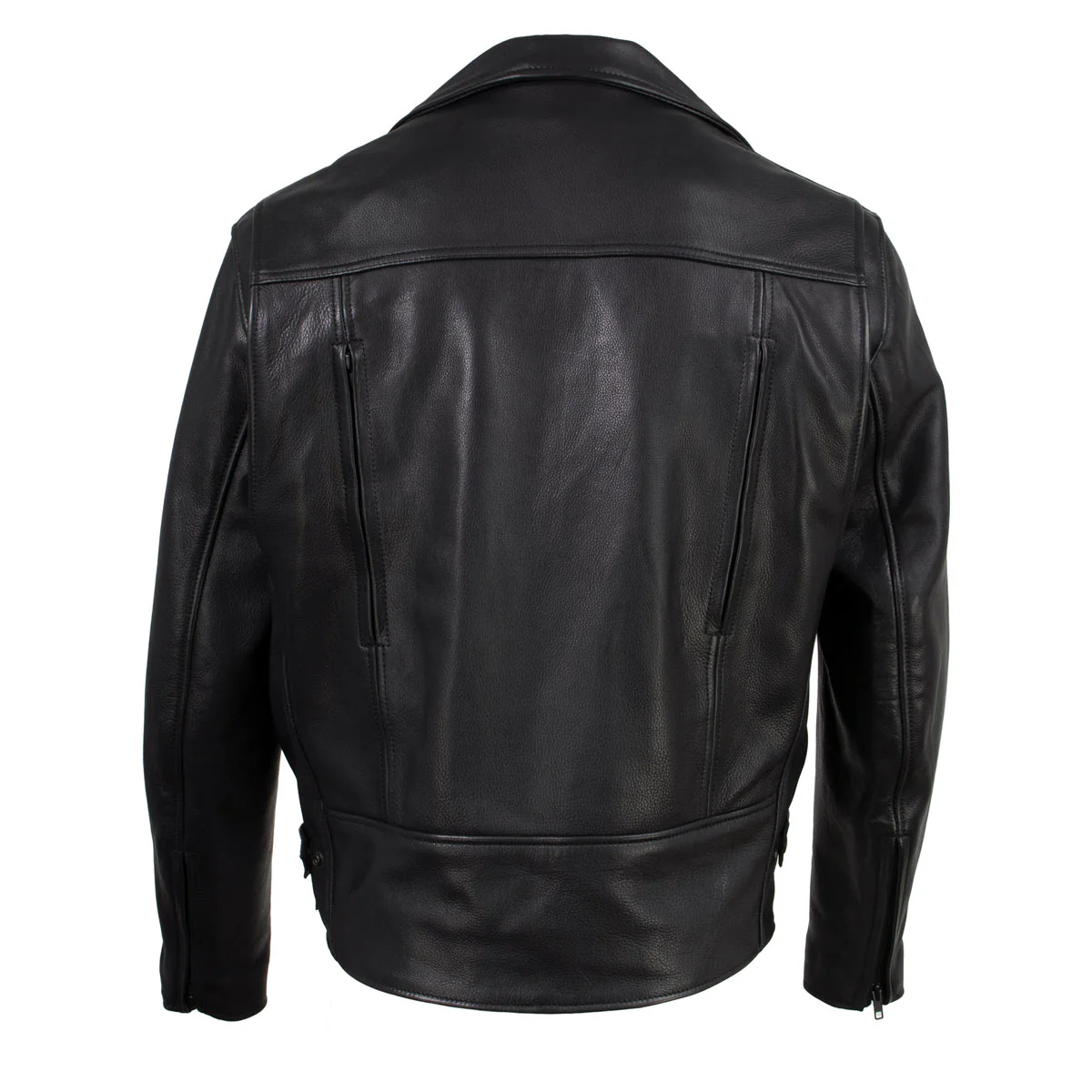 Hot Leathers JKM5008 USA Made Men's 'Revolve' Black Premium Leather Vented Motorcycle Jacket - Image 6