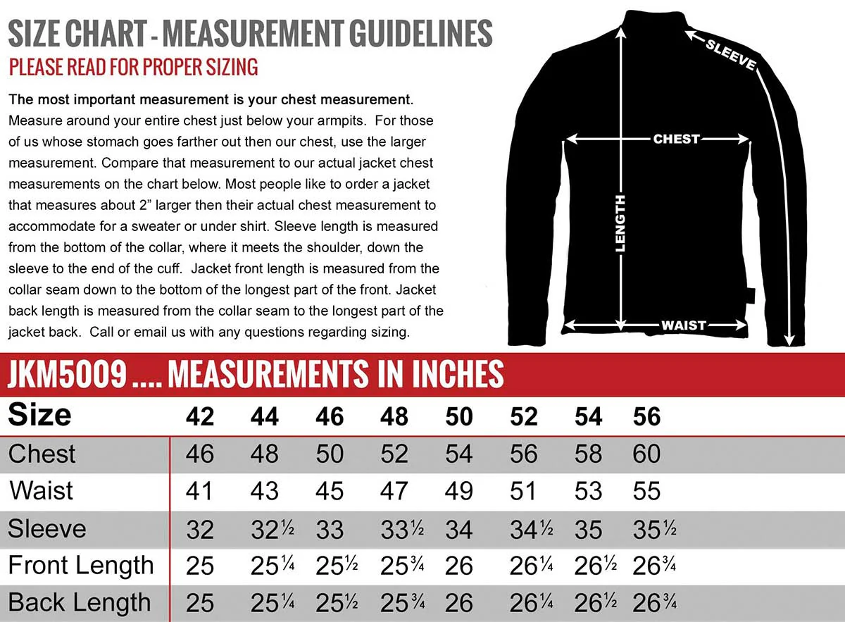 Hot Leathers JKM5009 USA Made Men's Black Premium Leather Vented Motorcycle Jacket - Image 5