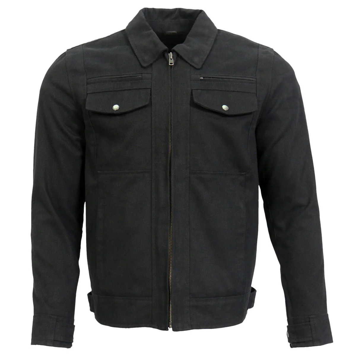 Hot Leathers JKM6001 Men's Black Denim Armored Shirt Jacket - Image 10