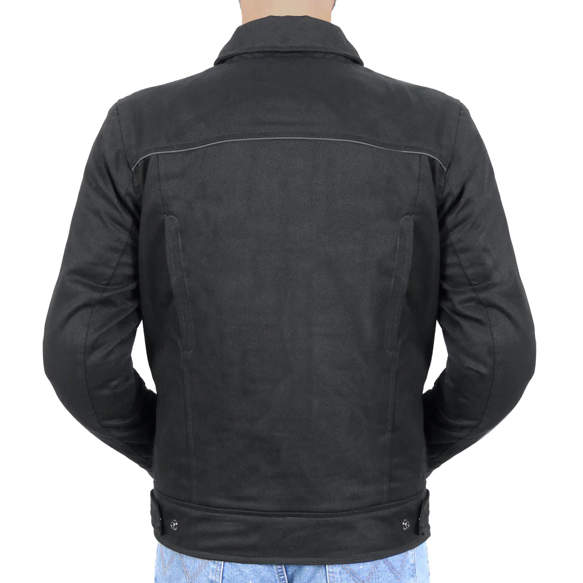 Hot Leathers JKM6001 Men's Black Denim Armored Shirt Jacket - Image 2