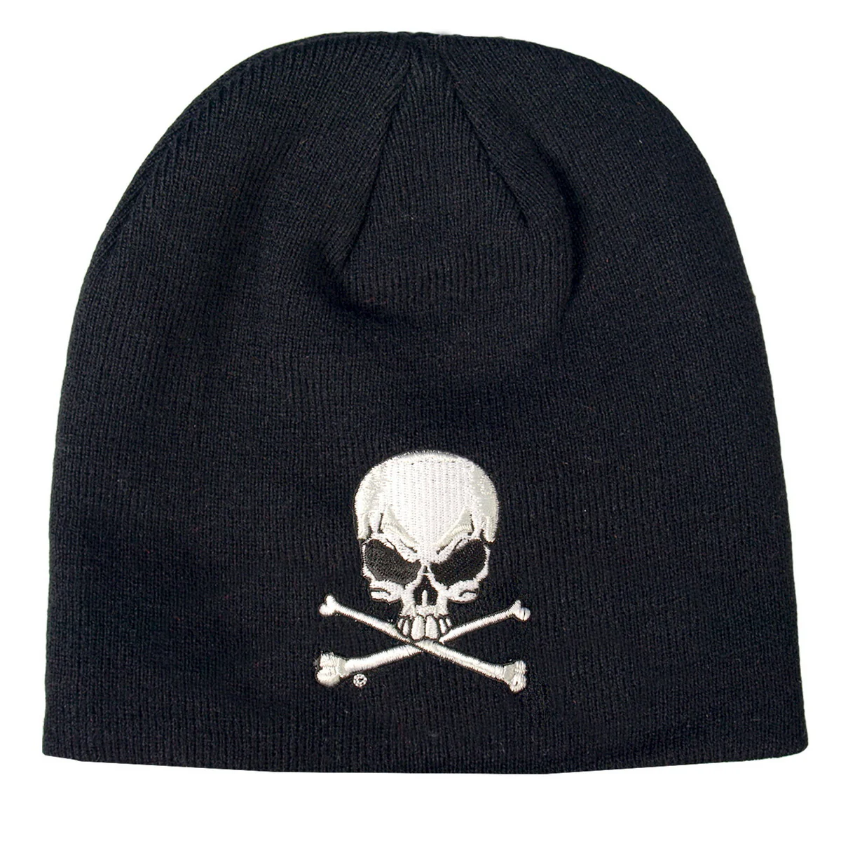 Hot Leathers KHB1010 Skull and Crossbones Knit Cap - Image 4