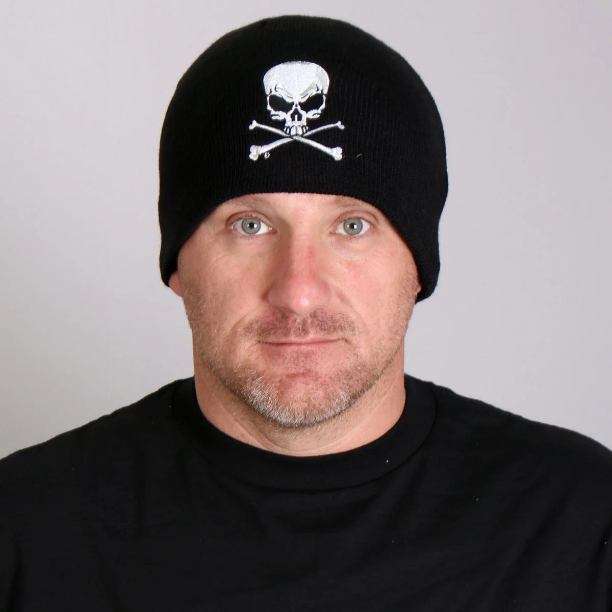 Hot Leathers KHB1010 Skull and Crossbones Knit Cap - Image 5