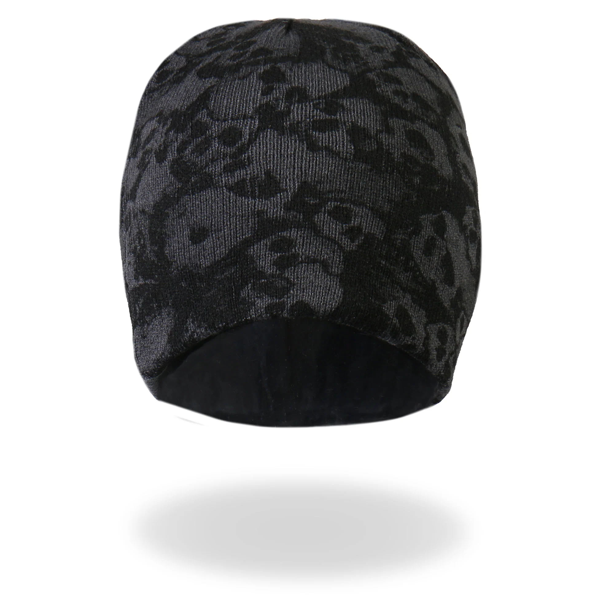 Hot Leathers KHB1036 Ancient Skulls Knit Cap - Image 2