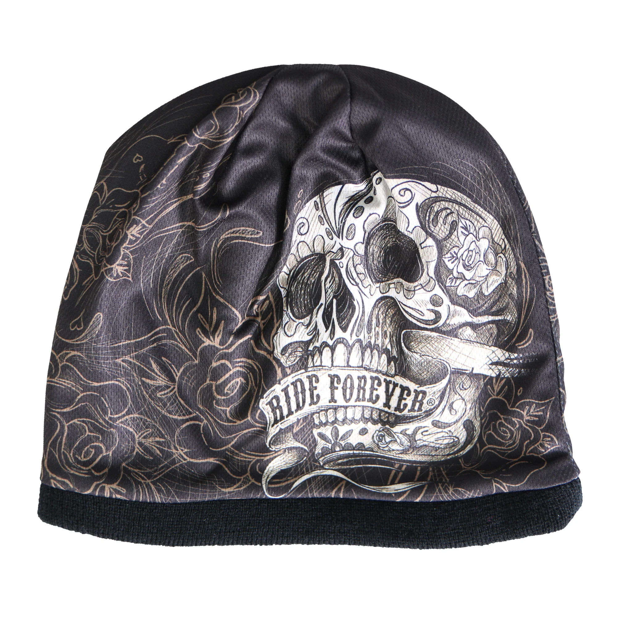 Hot Leathers KHC1005 Banner Skull Beanie - Image 6