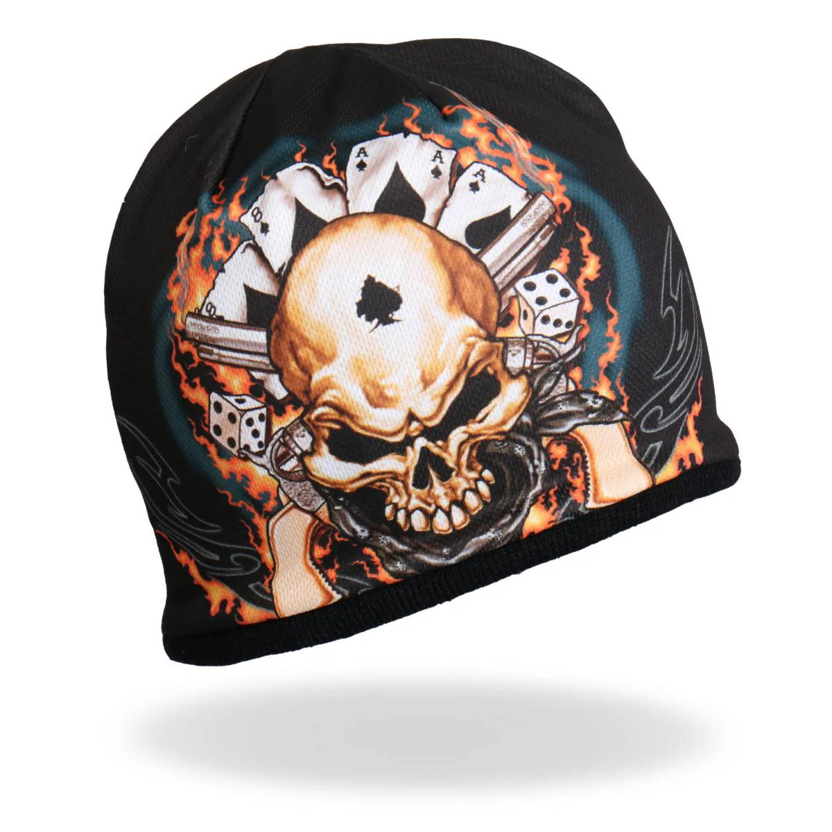 Hot Leathers KHC1021 Sublimated Dead Man Beanie - Image 4