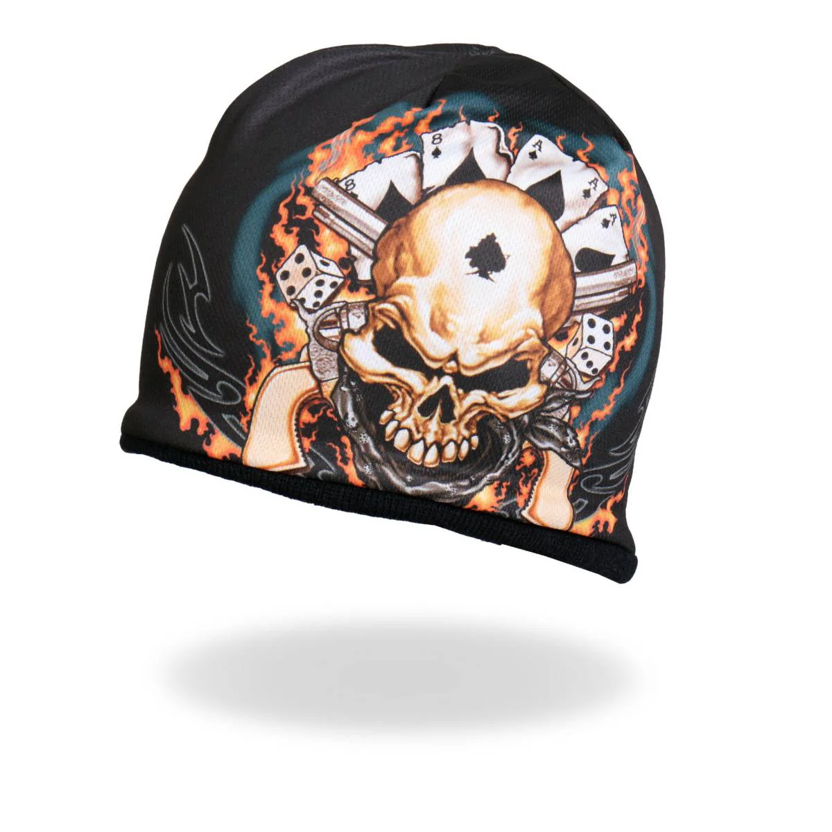 Hot Leathers KHC1021 Sublimated Dead Man Beanie - Image 6