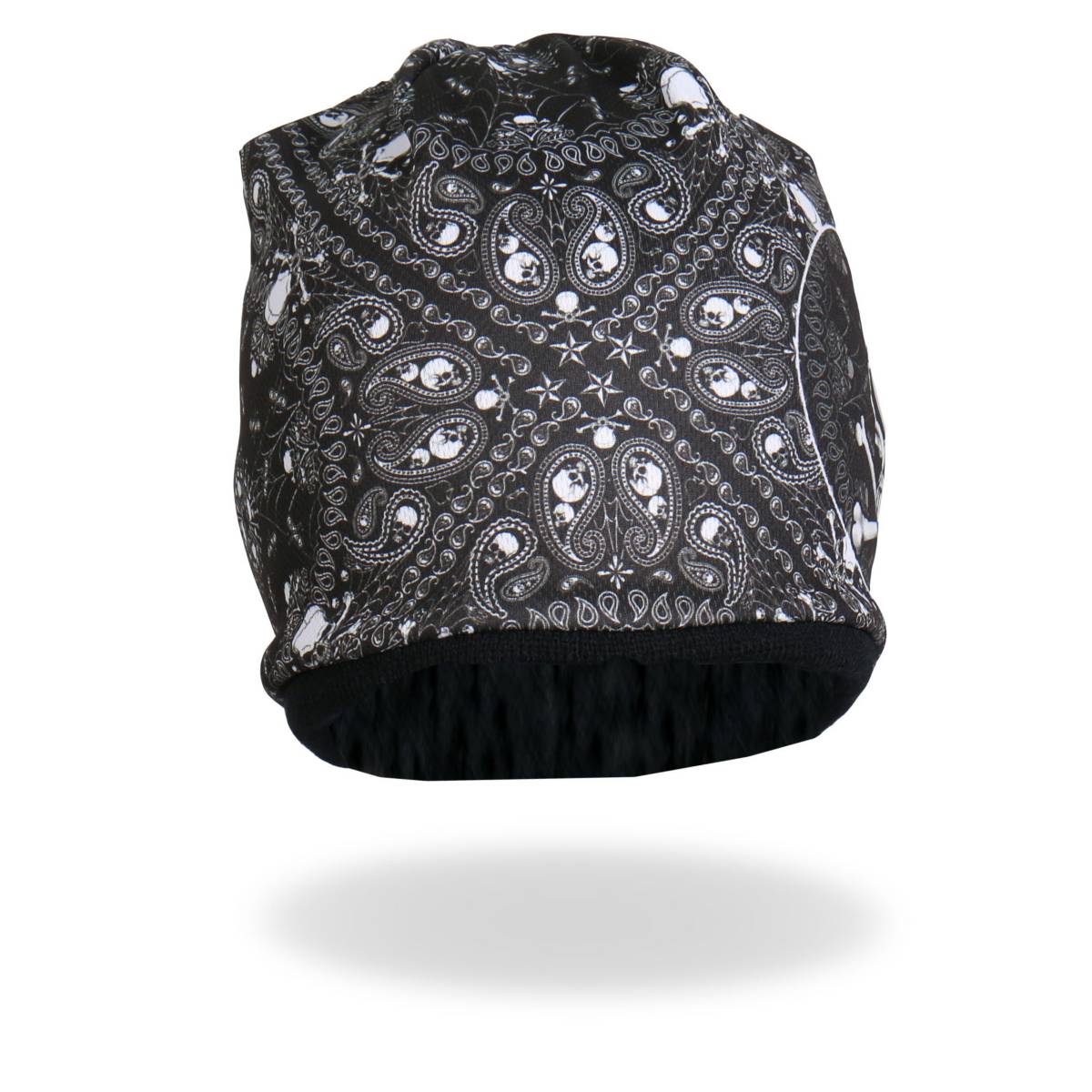 Hot Leathers KHC1025 Sublimated Paisley Bones Beanie - Image 2