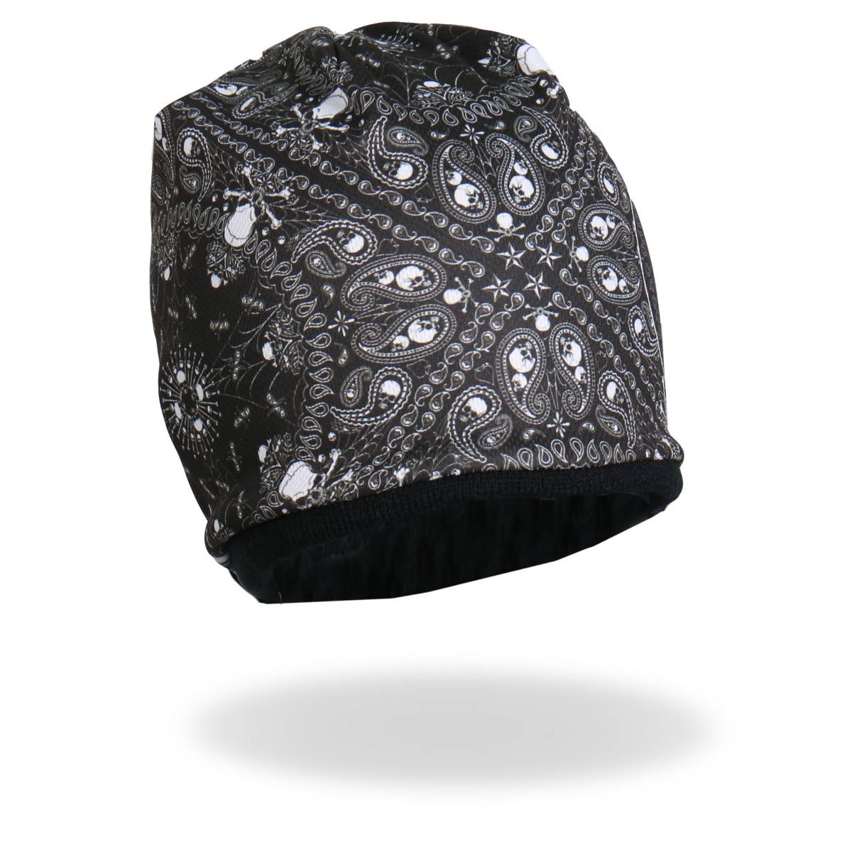 Hot Leathers KHC1025 Sublimated Paisley Bones Beanie - Image 3