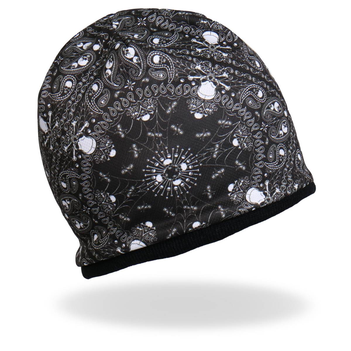 Hot Leathers KHC1025 Sublimated Paisley Bones Beanie - Image 4