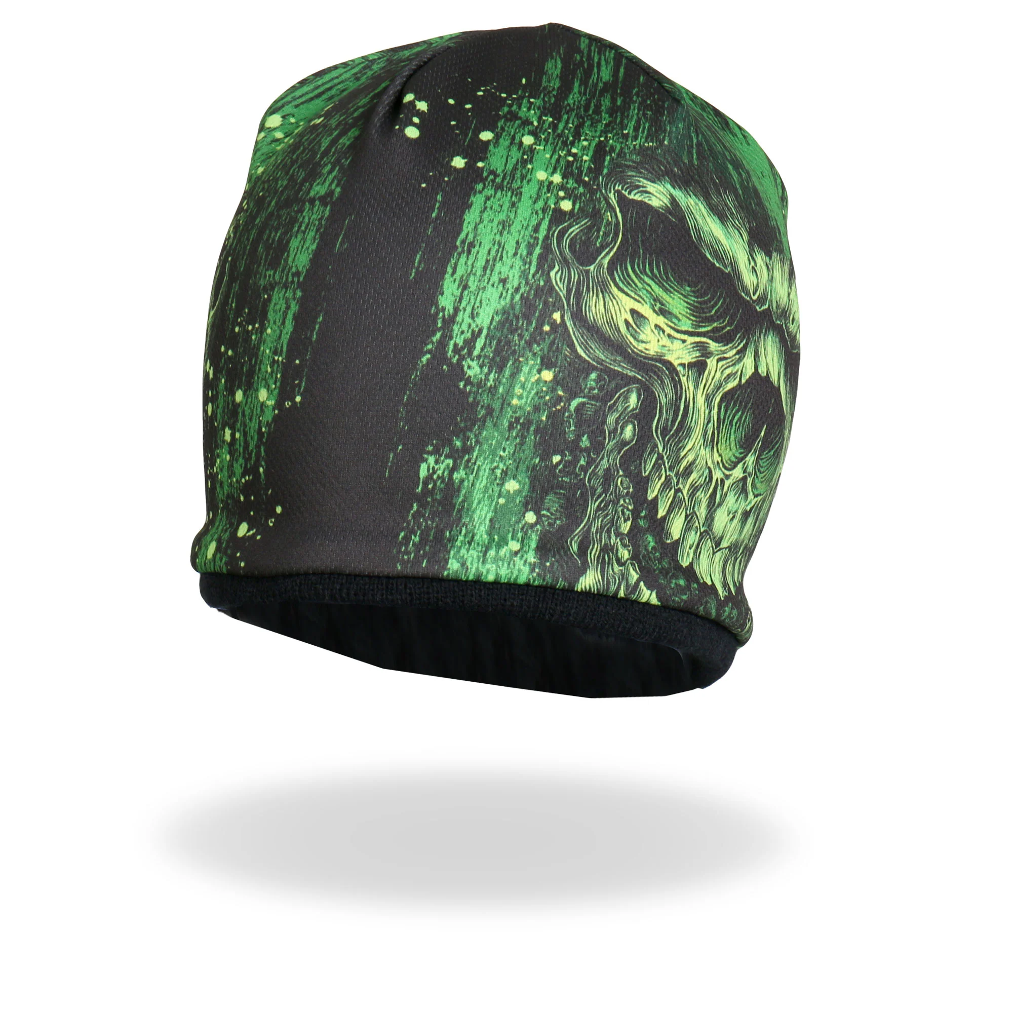 Hot Leathers KHC1028 Sublimated Shredder Skull Beanie - Image 2