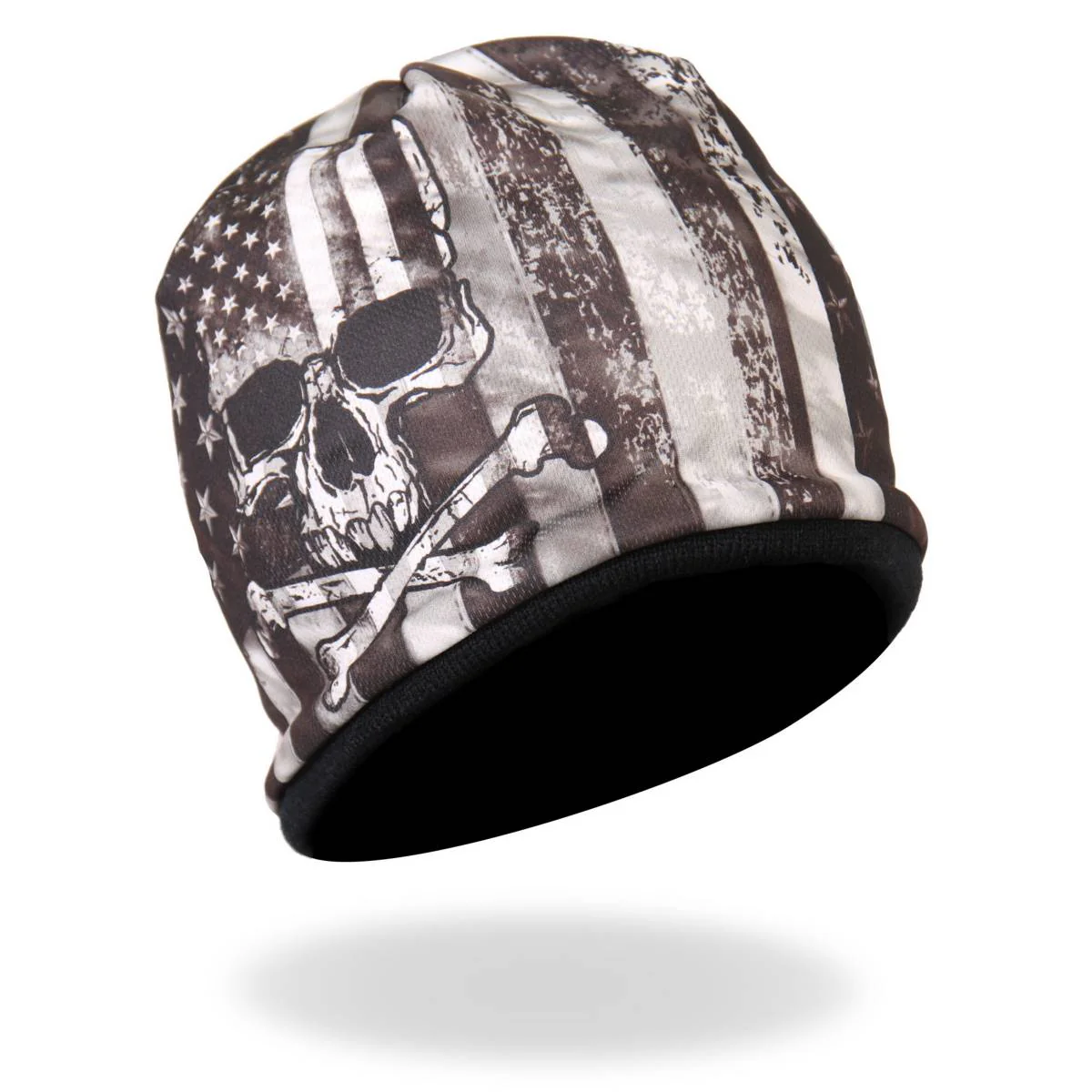 Hot Leathers KHC1033 Flag Skull Sublimated Beanie - Image 2