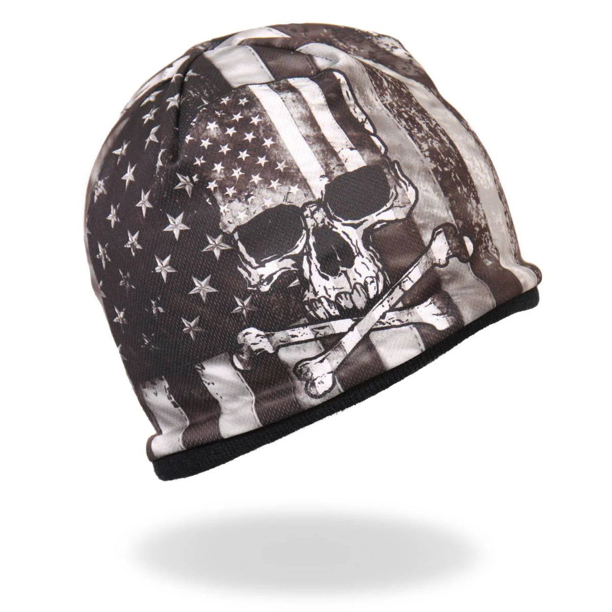 Hot Leathers KHC1033 Flag Skull Sublimated Beanie - Image 7