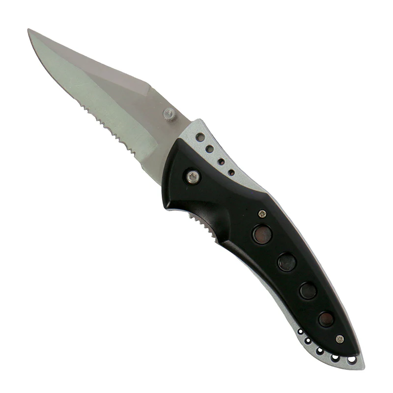 Hot Leathers KNA1116 Knife Black Fin 3" - Image 2