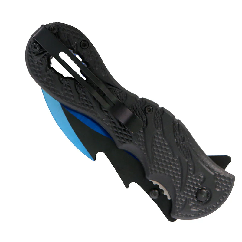 Hot Leathers KNA1118 Knife Dragon Tail Blue 4" - Image 4