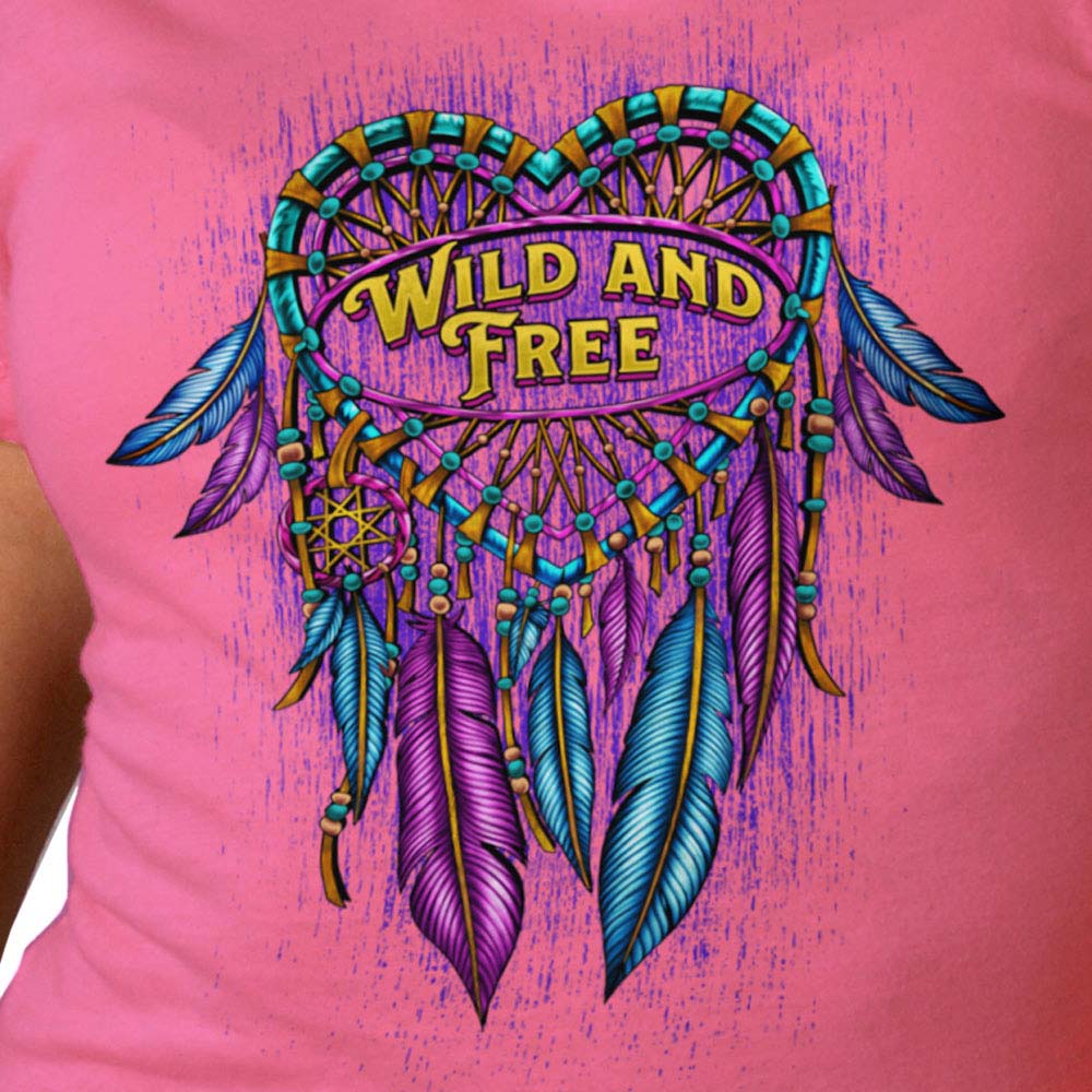 Hot Leathers Ladies Dream Wings T-Shirt GLD1589 - Image 4