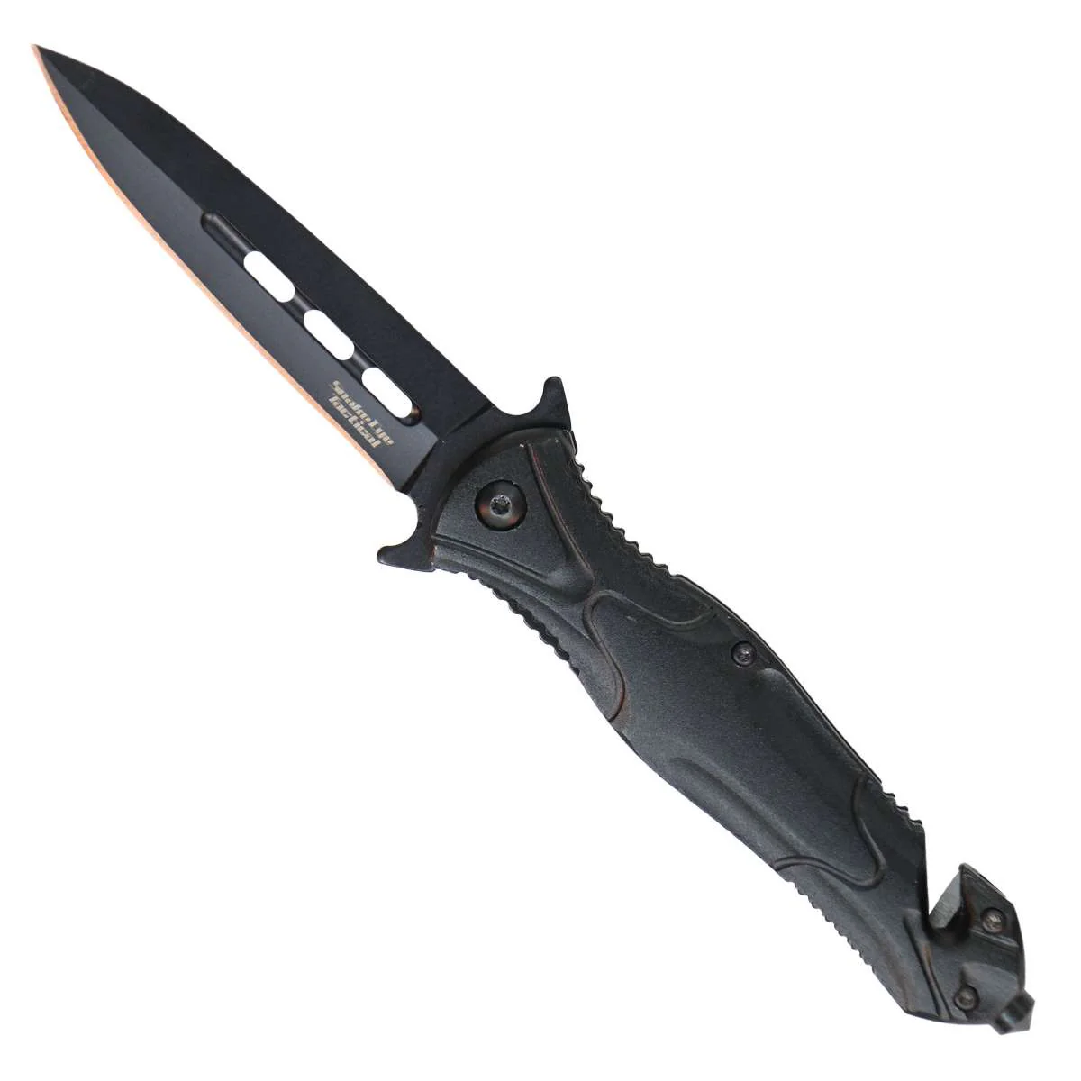 Hot Leathers Leaf Shape Matte Tactical Knife KNA1164 - Image 2