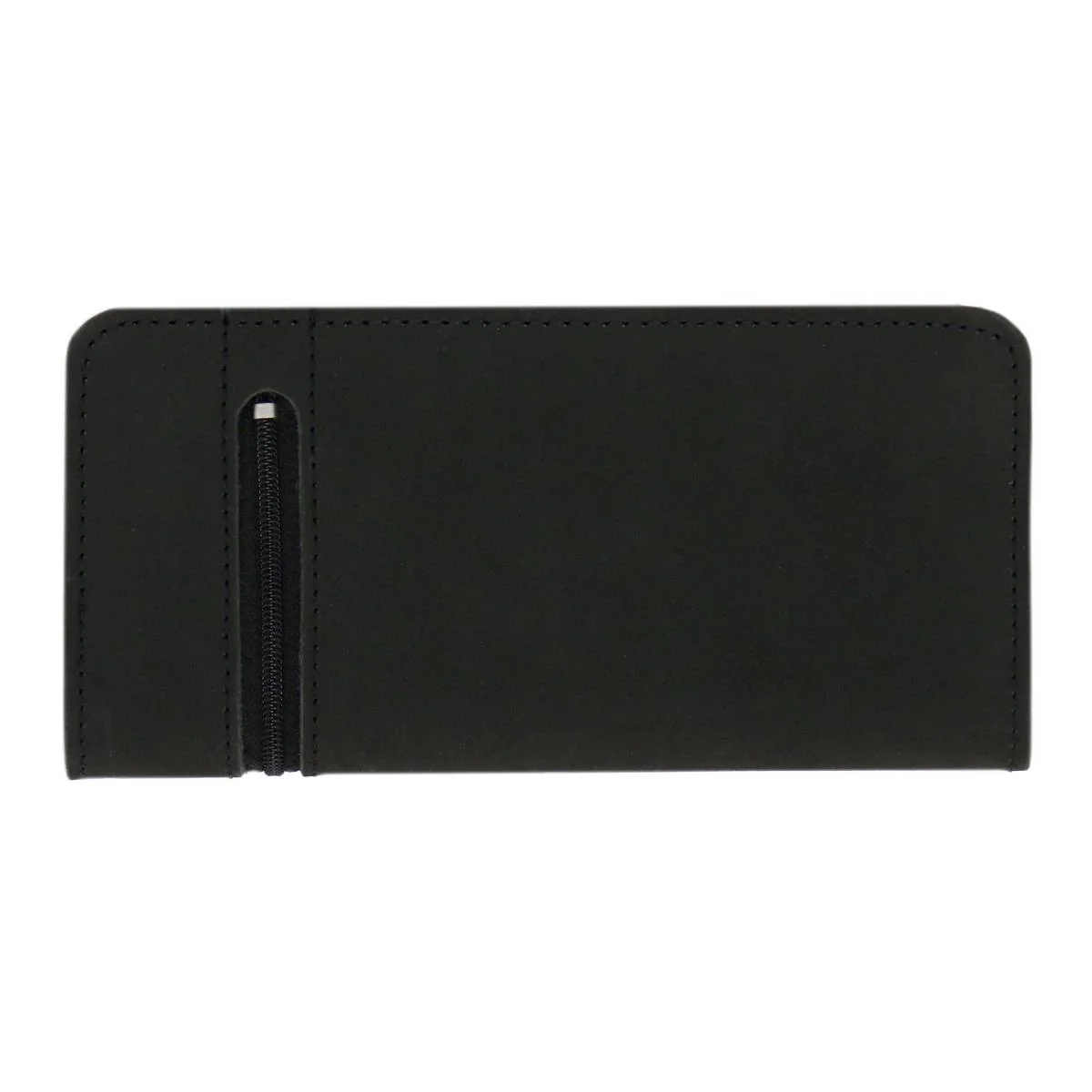 Hot Leathers WLC3108 Men's 6" Black Premium Leather Bi-Fold Biker Wallet w/ Zipper Pocket - Image 9