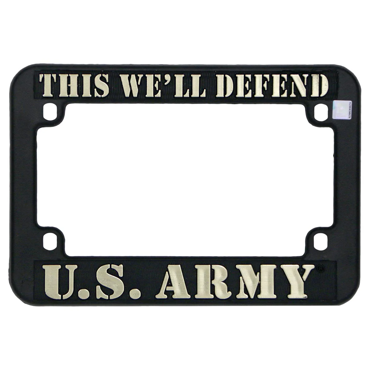 Hot Leathers MPA1706 This We'll Defend U.S. Army License Plate Frame for Motorcycles