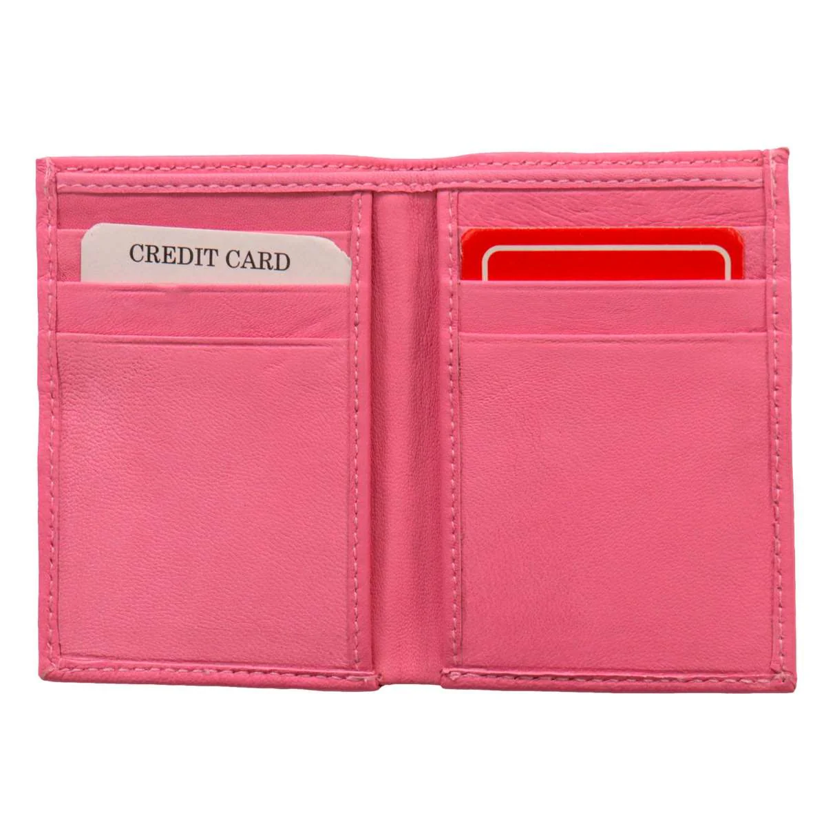 Hot Leathers Pink Credit Card Holding Wallet WLD1022 - Image 2