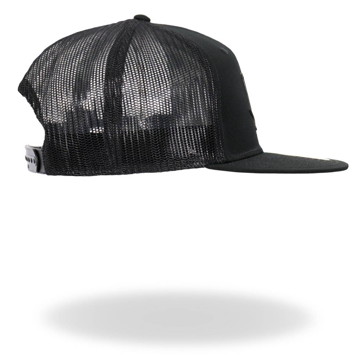 Hot Leathers Pot Leaf Skull Black Snapback Hat GSH2037 - Image 3