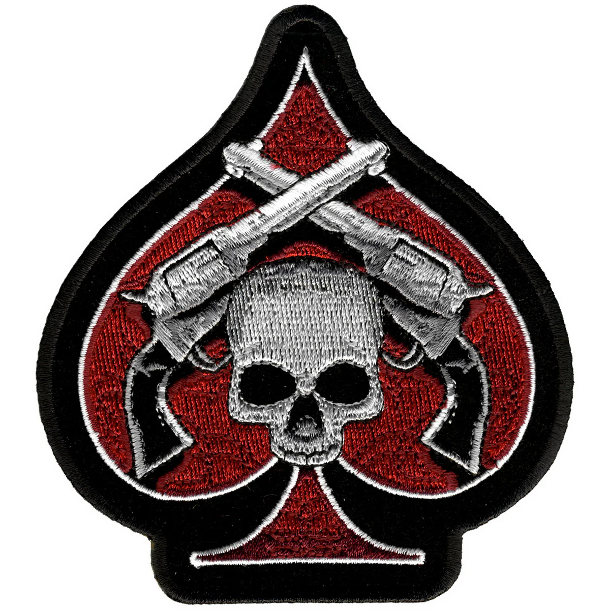 Hot Leathers PPA1870 Skulls and Pistols Patch 4"x 4"