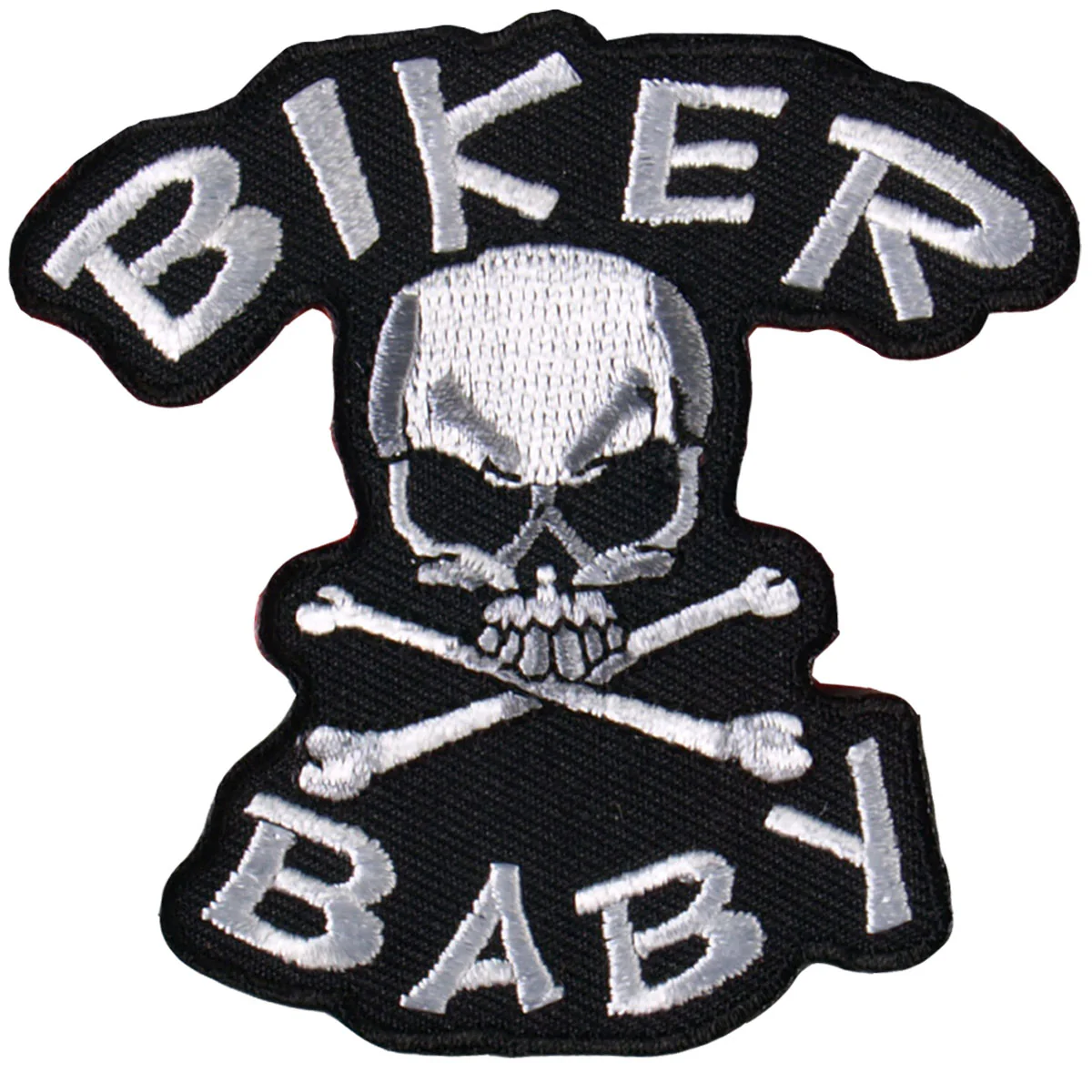 Hot Leathers PPA2062 Biker Baby Skull n' Bone 3" x 3" Patch