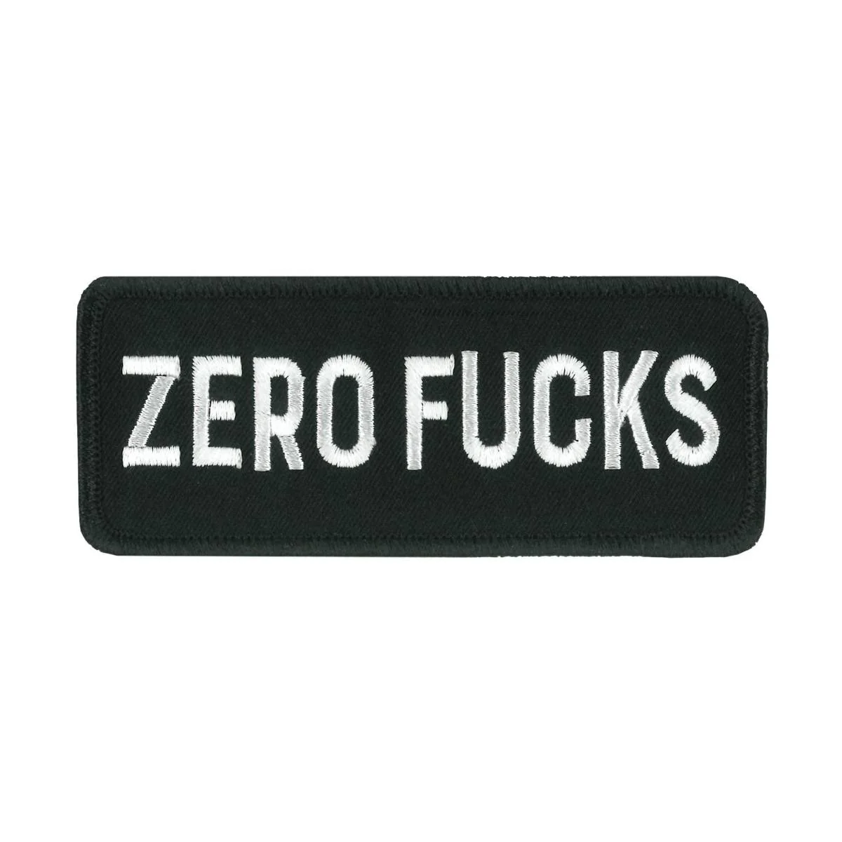 Hot Leathers PPW1243 Zero F's Embroidered 4" x 1.5" Patch