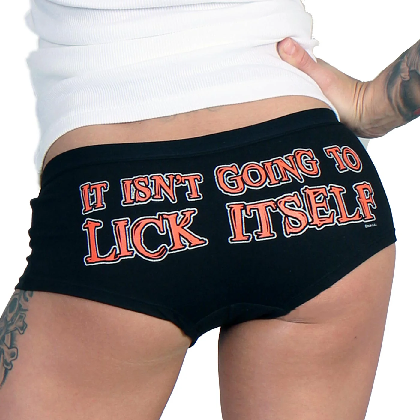 Hot Leathers PTB7067 It Isn't Going to Lick Itself Boy Shorts - Image 2