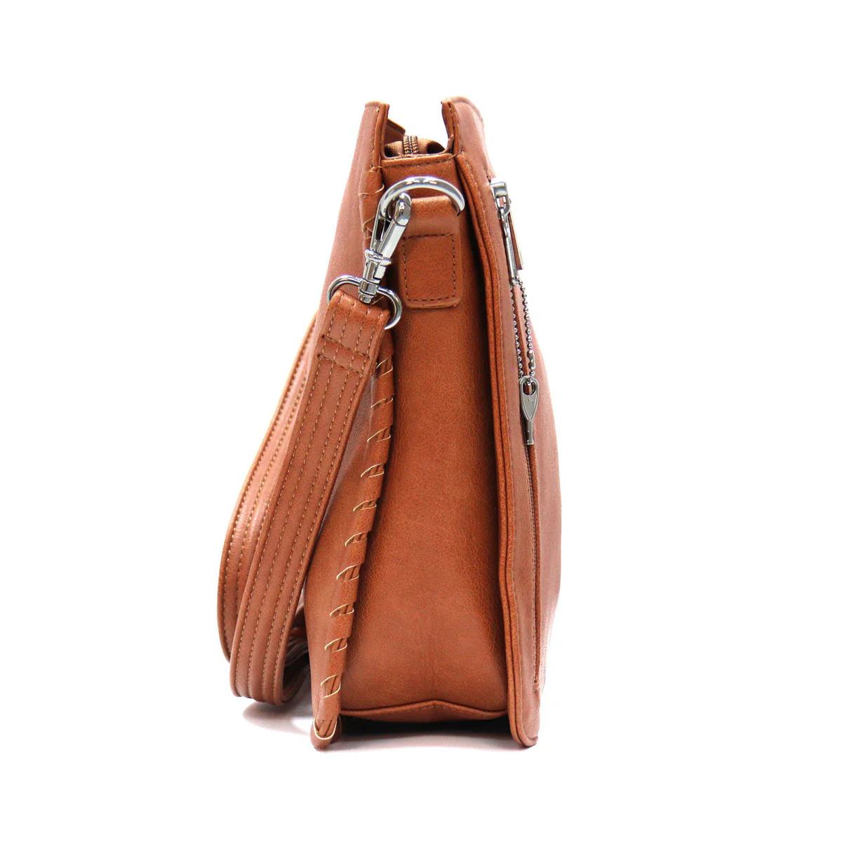 Hot Leathers PUA1178 Women's Brown Hand-Crafted Laced Concealment Purse - Image 3