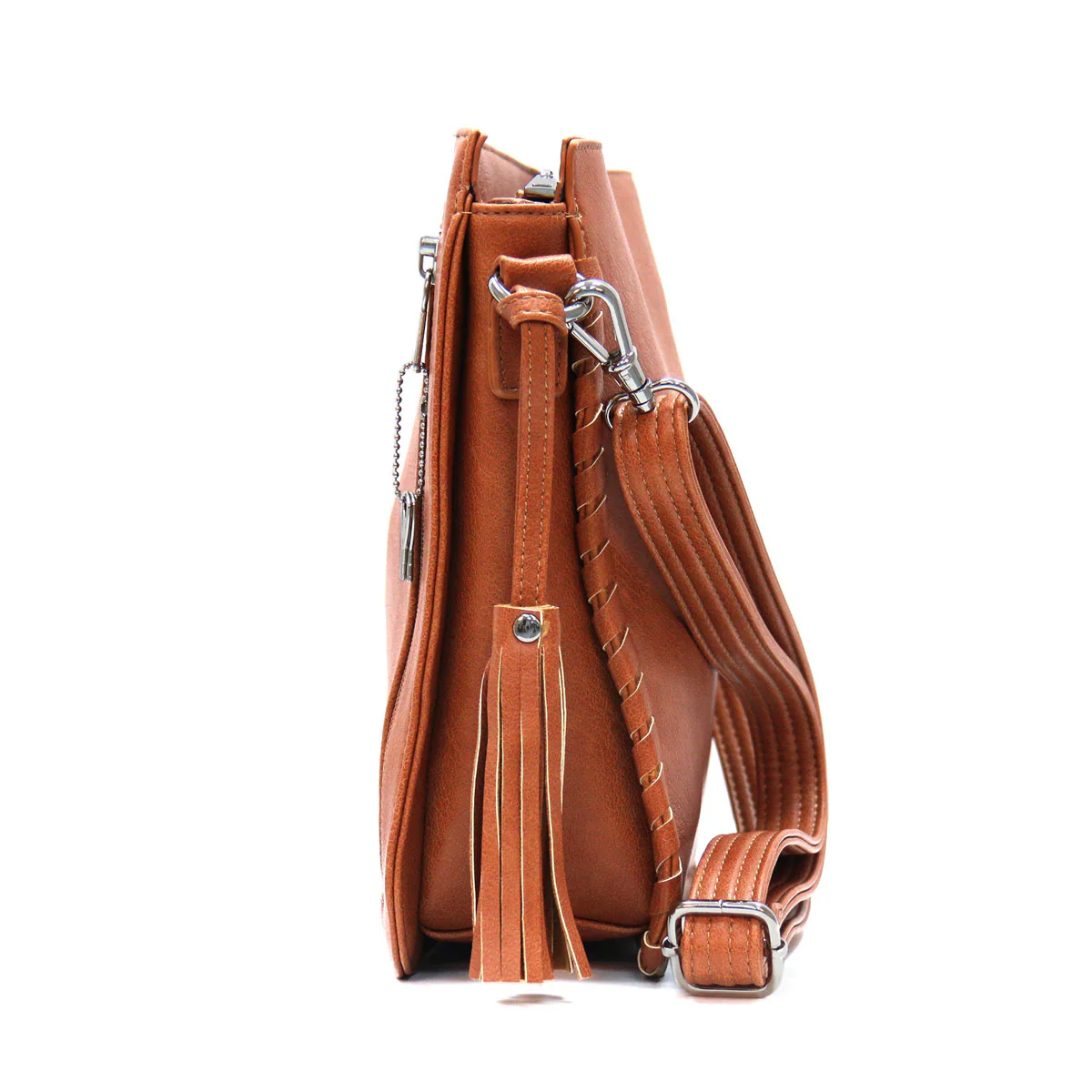 Hot Leathers PUA1178 Women's Brown Hand-Crafted Laced Concealment Purse - Image 5
