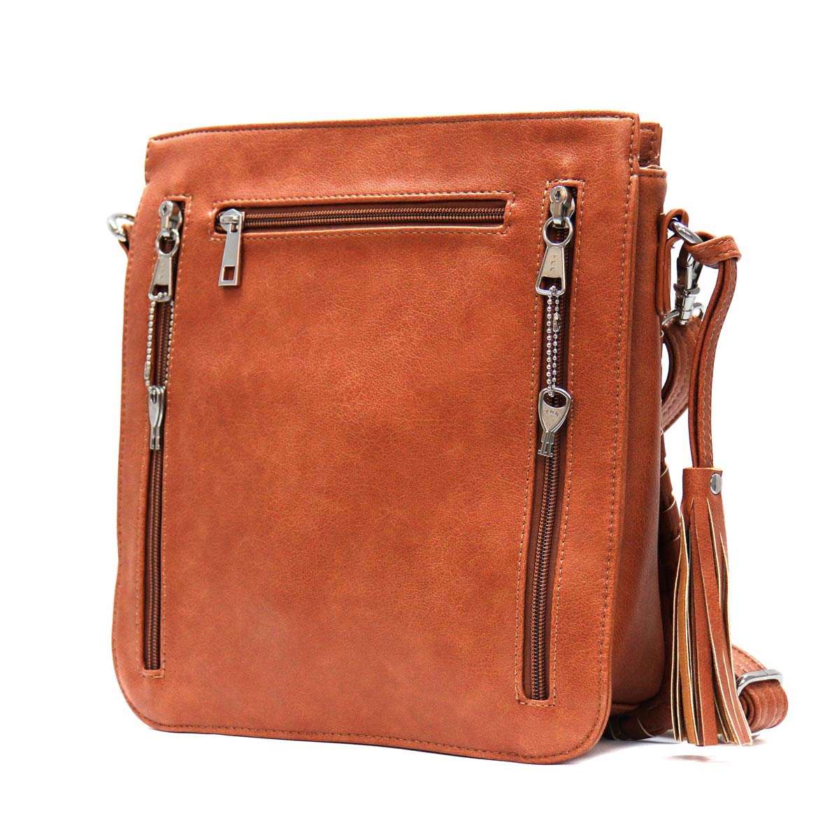 Hot Leathers PUA1178 Women's Brown Hand-Crafted Laced Concealment Purse - Image 6