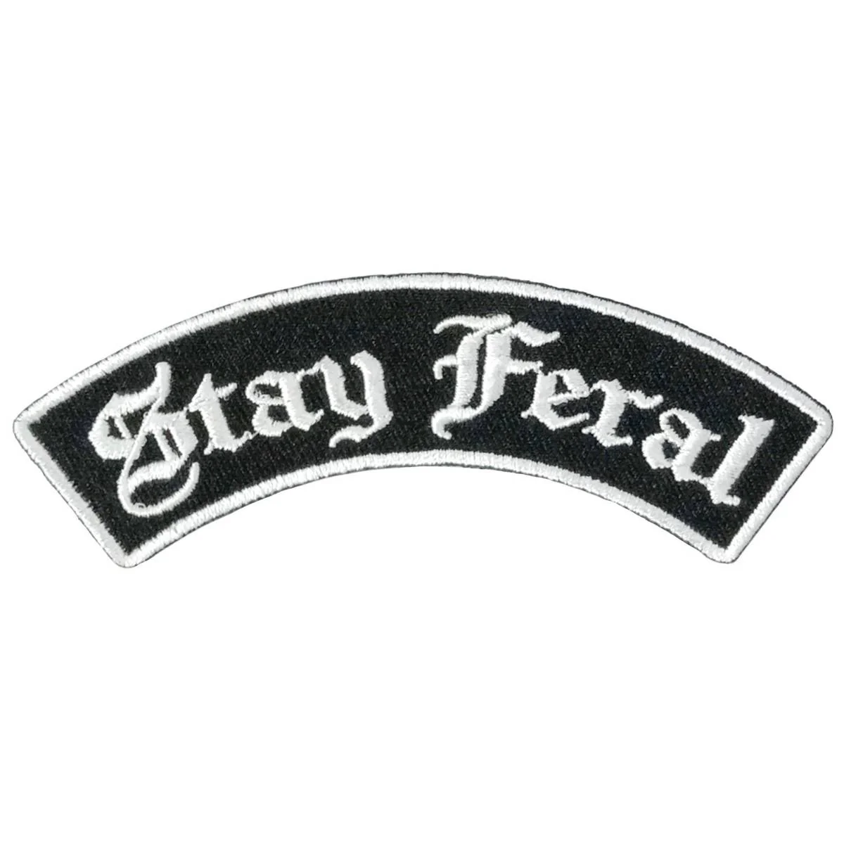Hot Leathers Rocker Stay Feral Top 4 X 1.3" Embroidered Patch PPW1296
