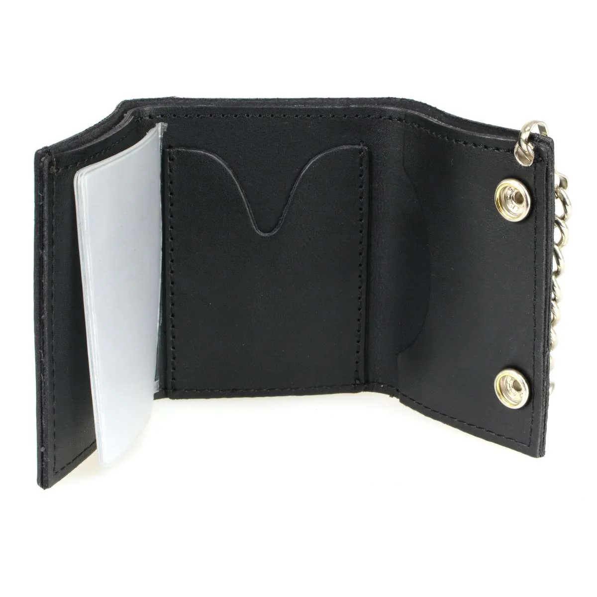 Hot Leathers Skeleton Finger Trifold Wallet WLB1022 - Image 4