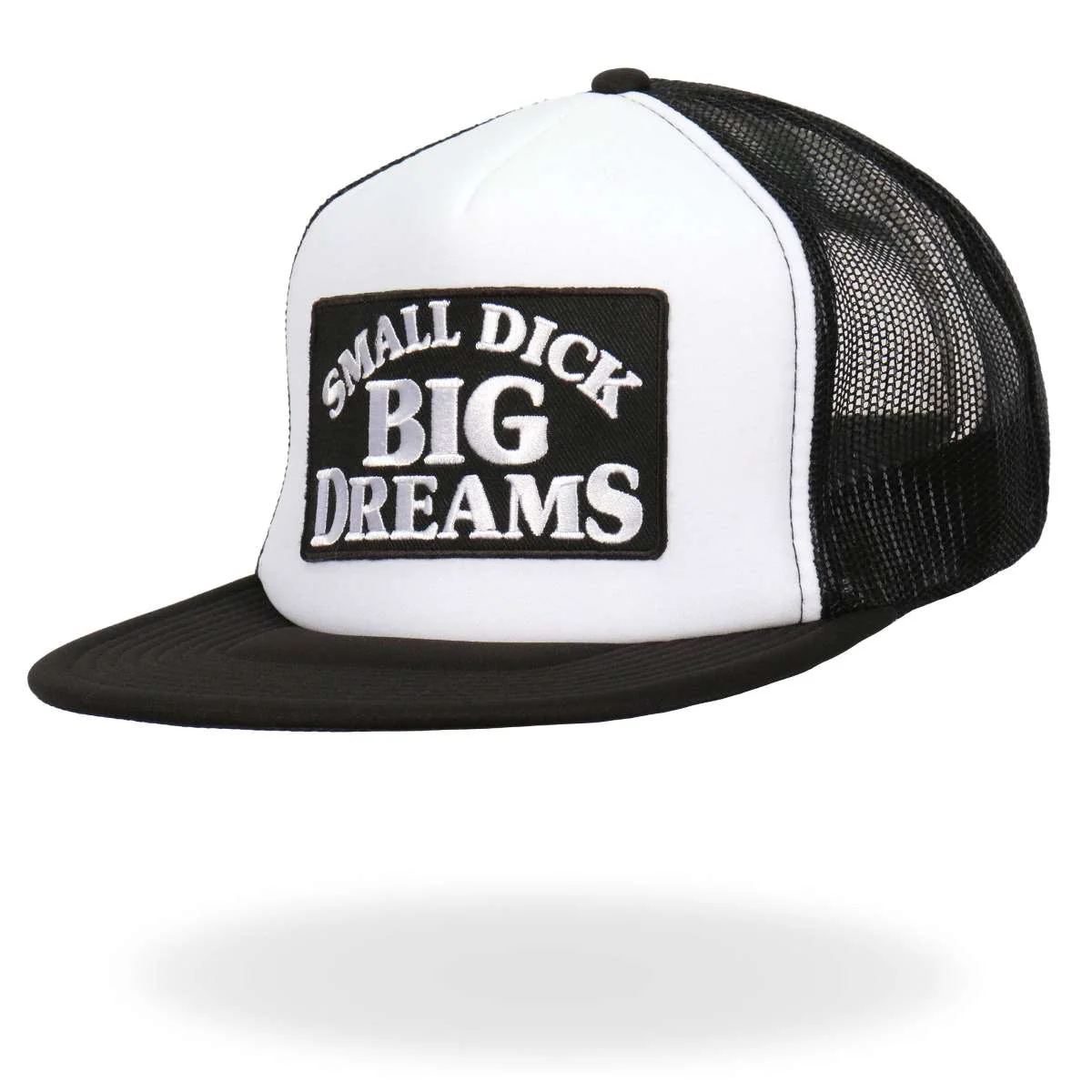 Hot Leathers Small Dick Big Dreams Snap Back Trucker Hat GSH2039 - Image 2
