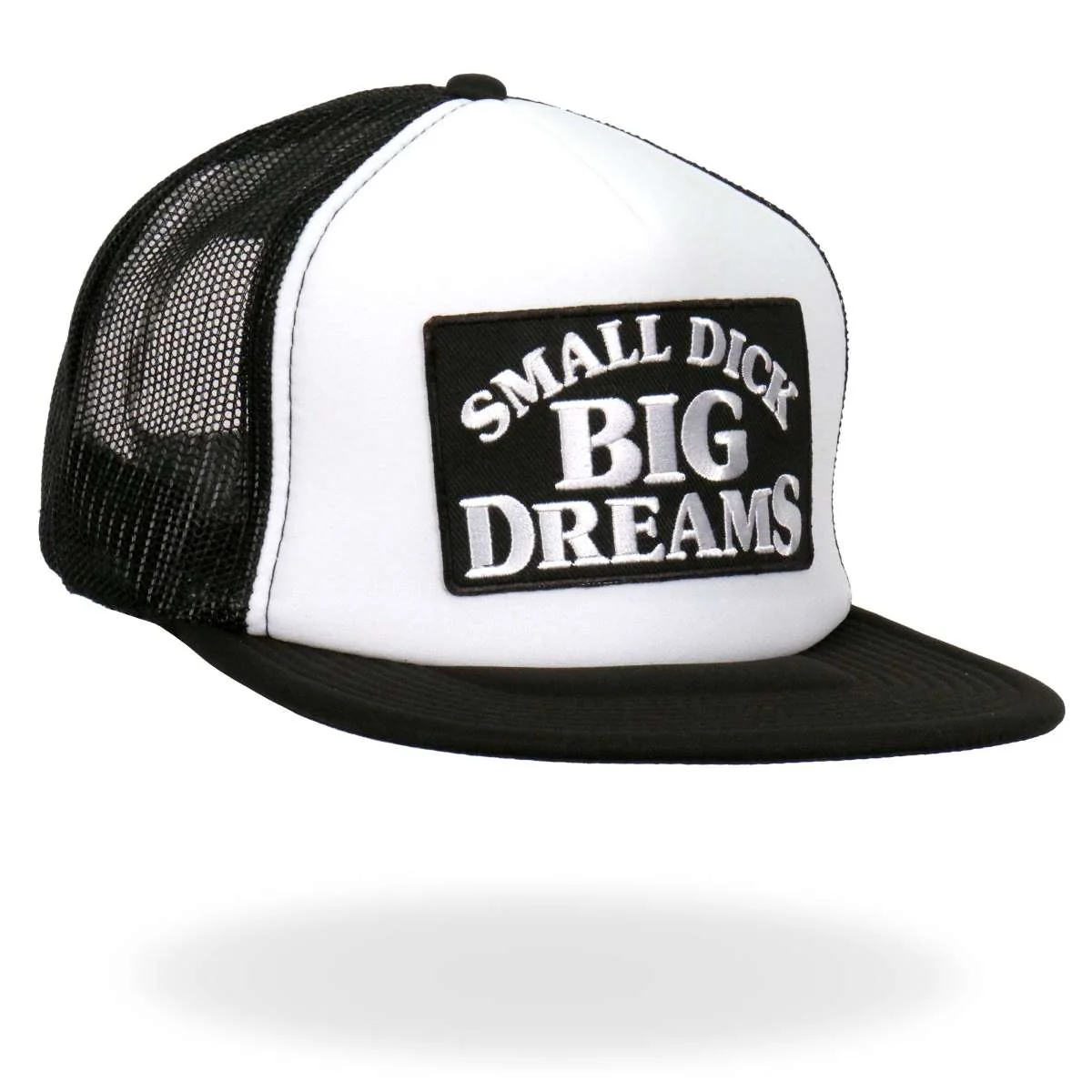 Hot Leathers Small Dick Big Dreams Snap Back Trucker Hat GSH2039 - Image 6