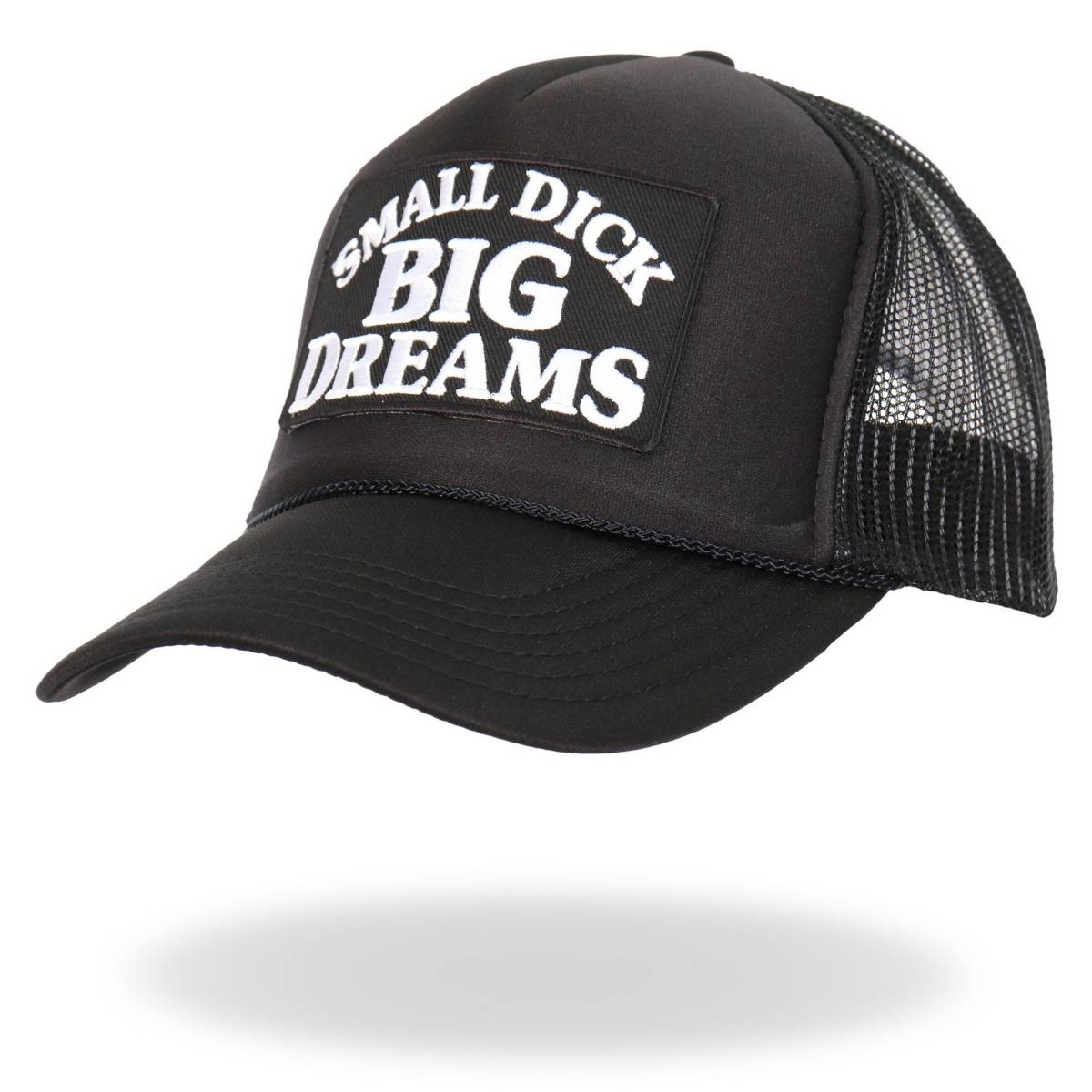 Hot Leathers Small Dick Big Dreams Snap Back Trucker Hat GSH2050 - Image 2