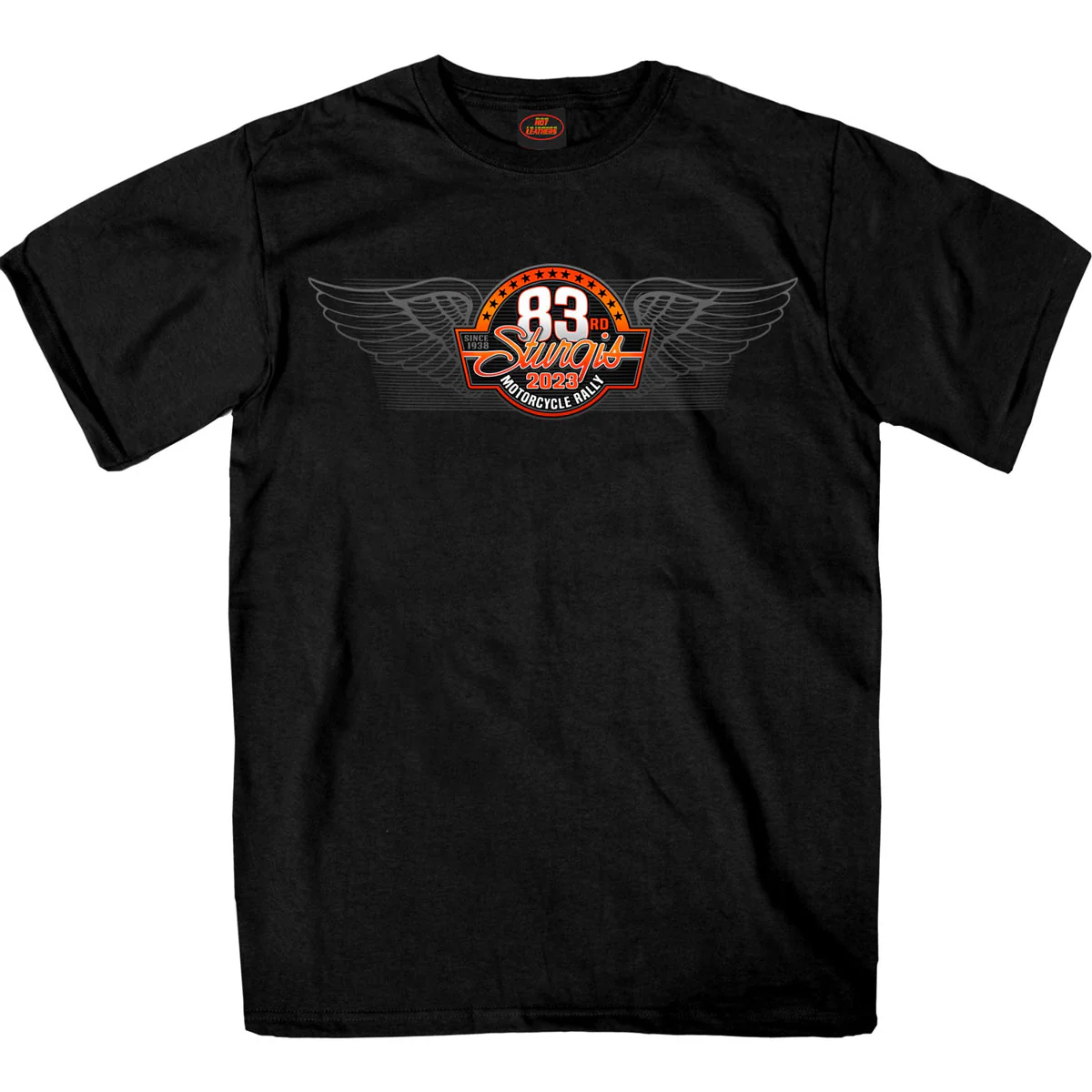 Hot Leathers SPB1090 Men’s Black 2023 Sturgis Rally Logo Double Sided T-Shirt - Image 3