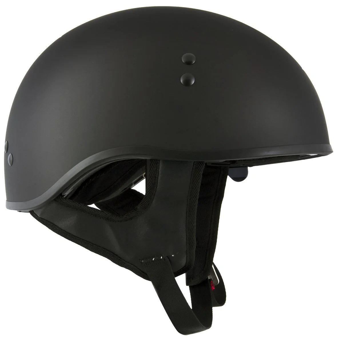 Hot Leathers T72 'Black Widow' Flat Black DOT Half Helmet for Men and Women w/ MP7922FMSET Heated Balaclava Bundle - Image 10