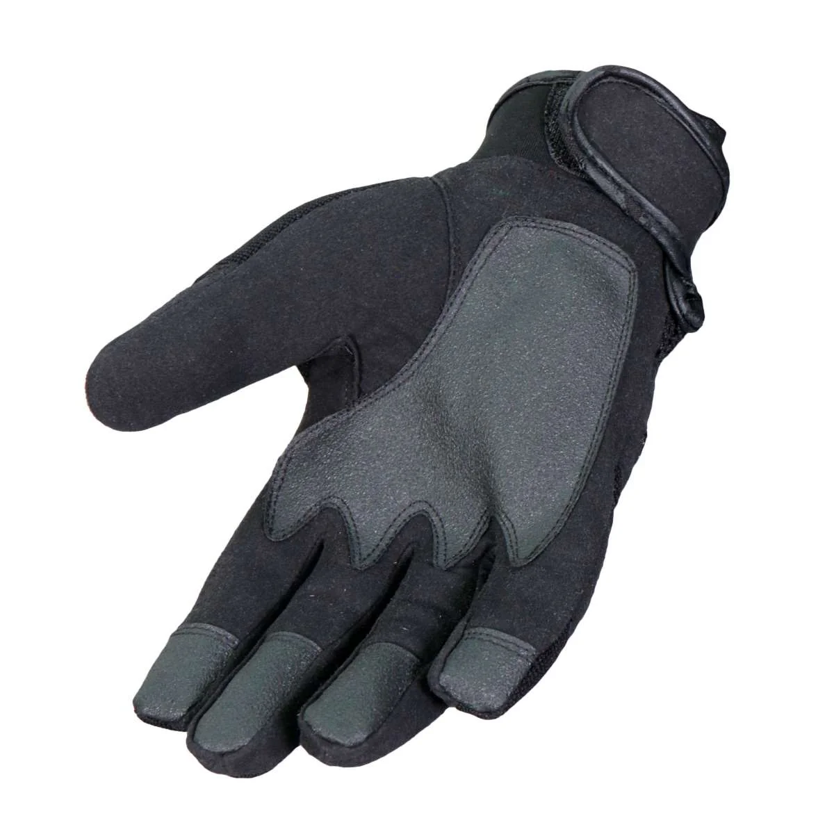 Hot Leathers Textile Padded Knuckle Mechanic Gloves GVM2101 - Image 2
