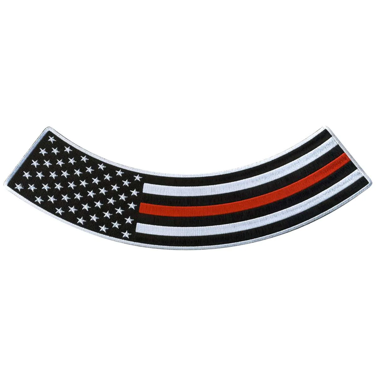 Hot Leathers Thin Red Line 12” X 3” Bottom Rocker Patch PPM5163