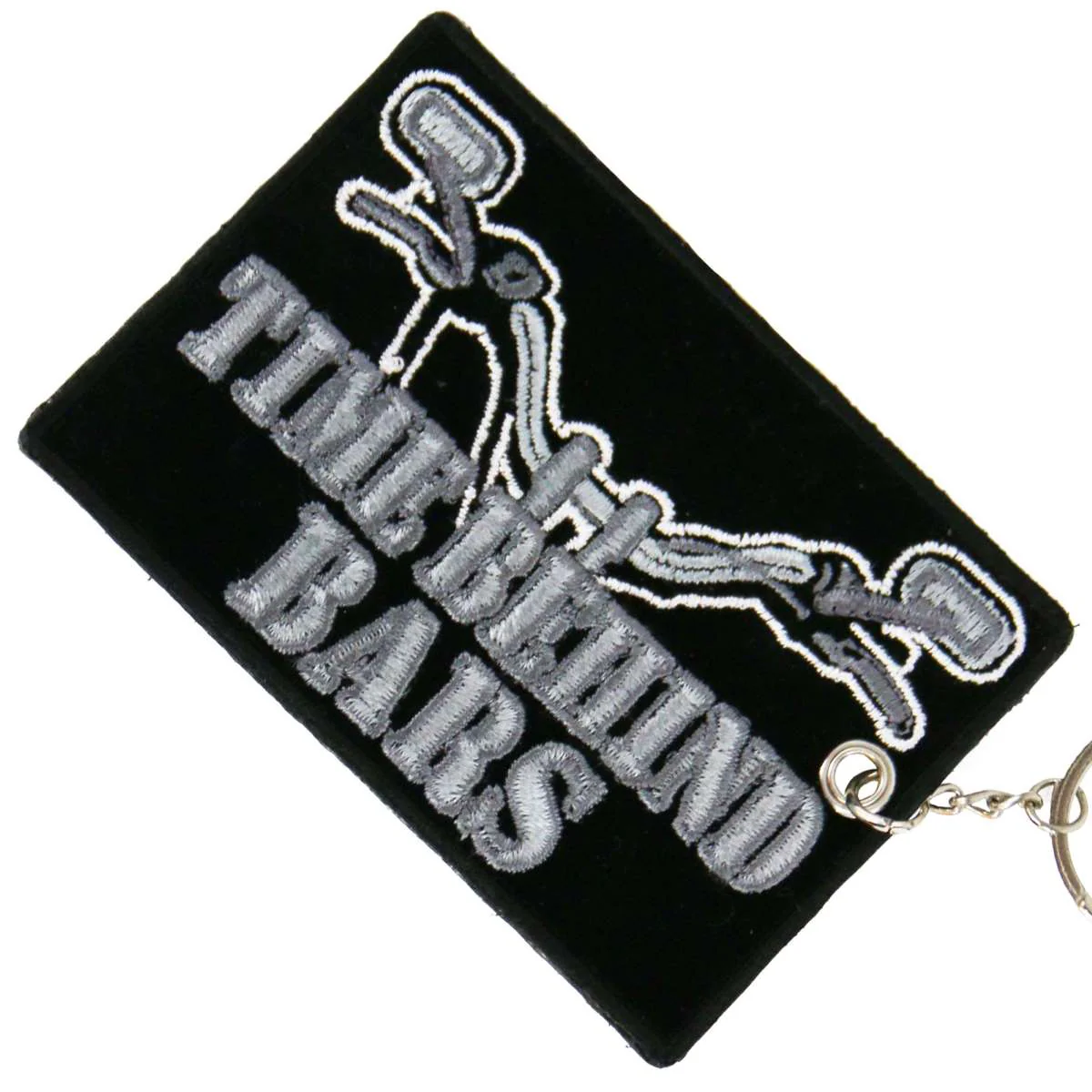 Hot Leathers Time Behind Bars Embroidered Key Chain KCH1028 - Image 2