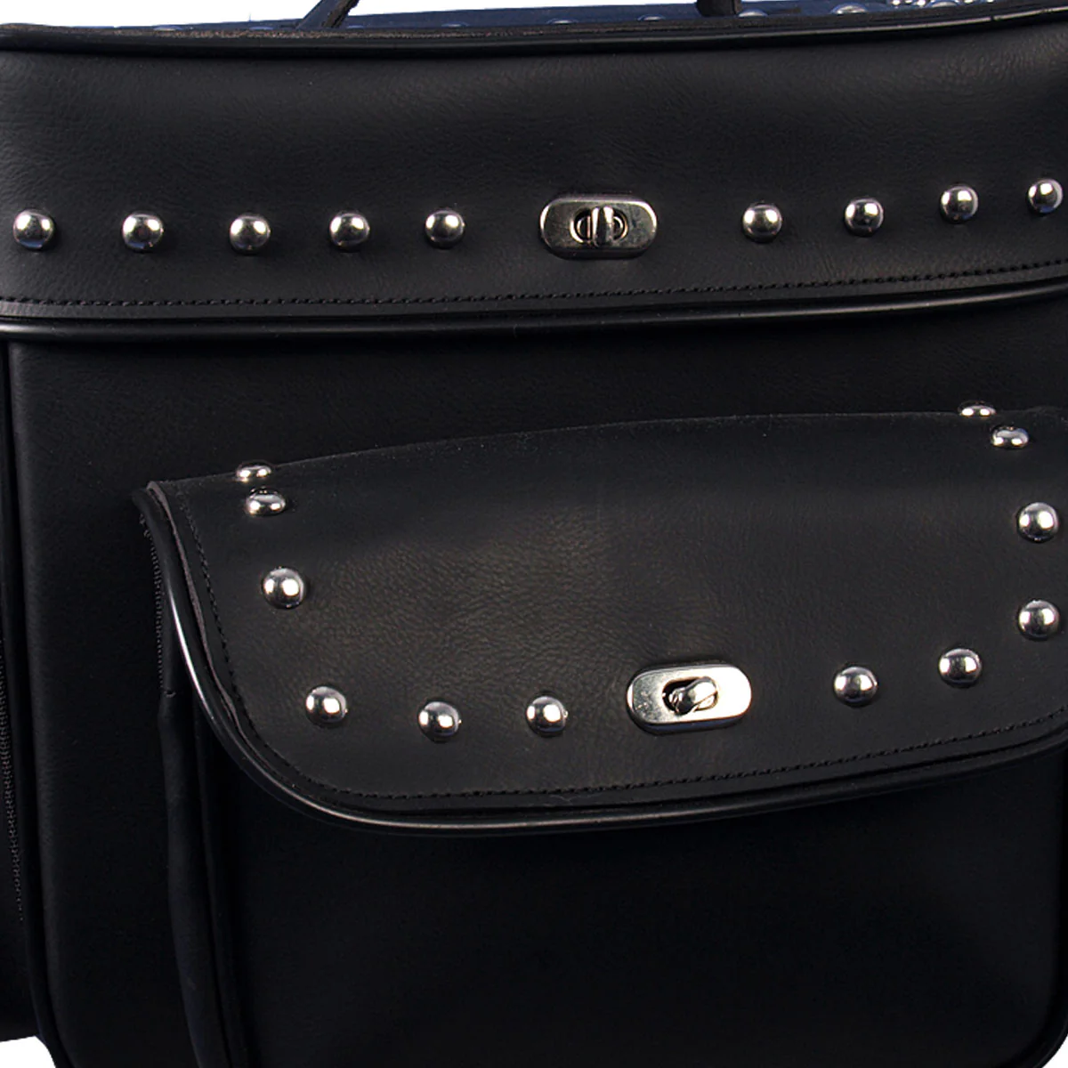 Hot Leathers TRB1005 Motorcycle PVC Waterproof Studded Travel Bag 13X13X7 - Image 2