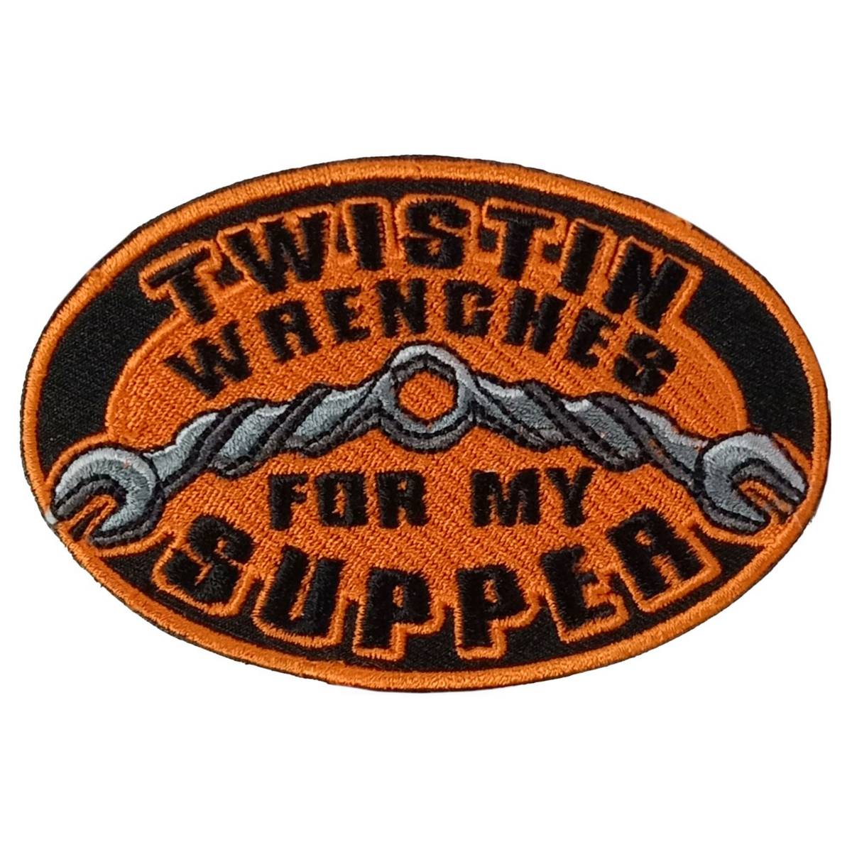Hot Leathers Twistin Wrenches 4" X 2.5" Embroidered Patch PPW1262
