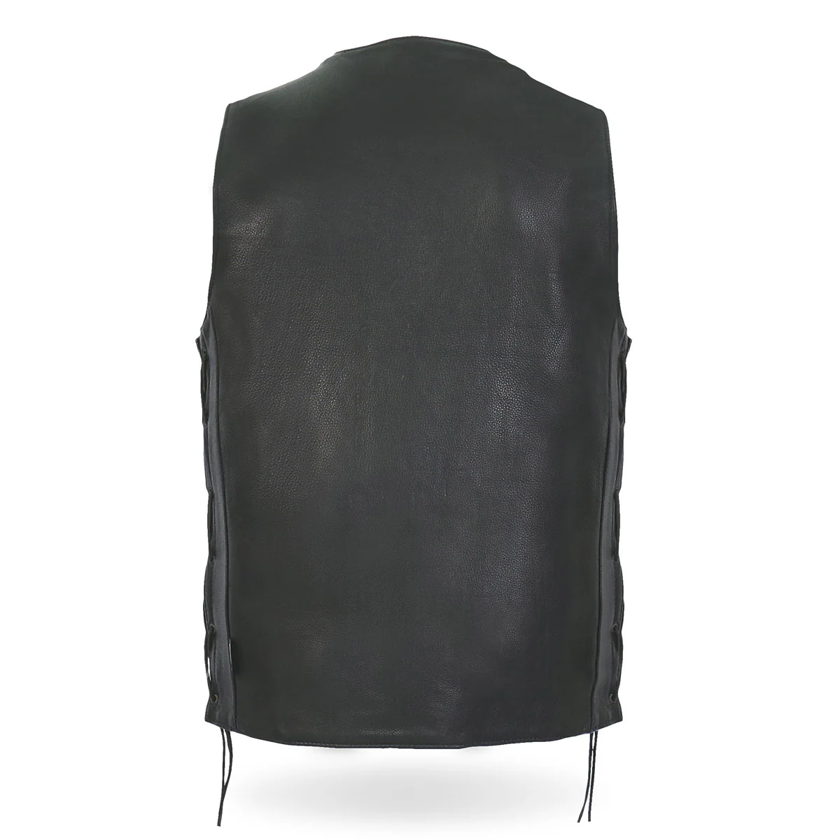 Hot Leathers VSM5005 Men's USA Made Buffalo Nickel Snap Premium Leather Vest - Image 4