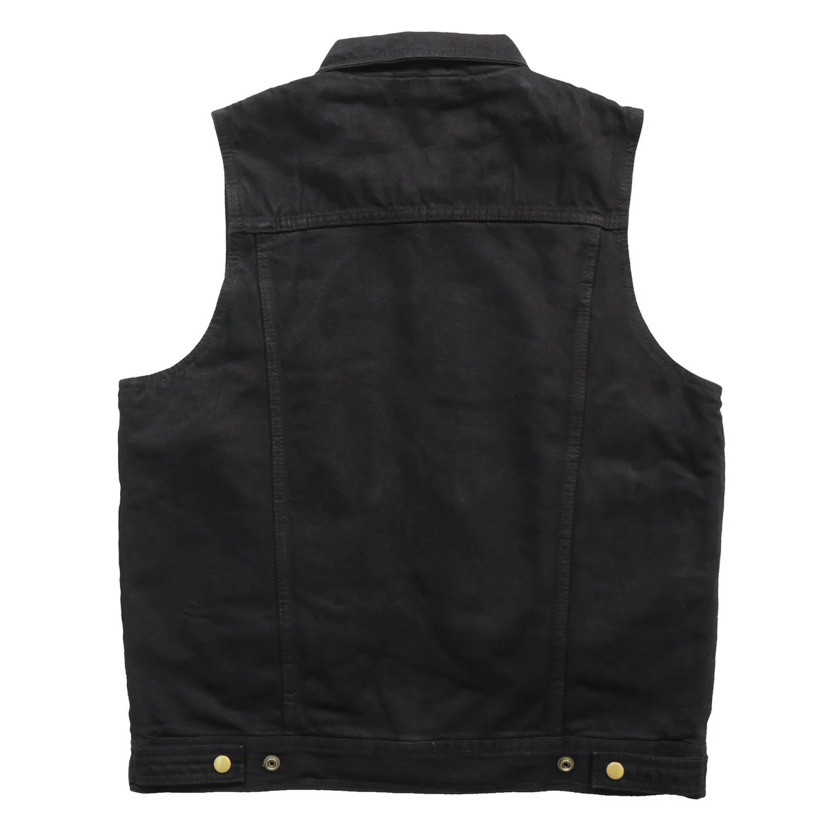 Hot Leathers VSM6002 Men's Black Denim Vest - Image 7