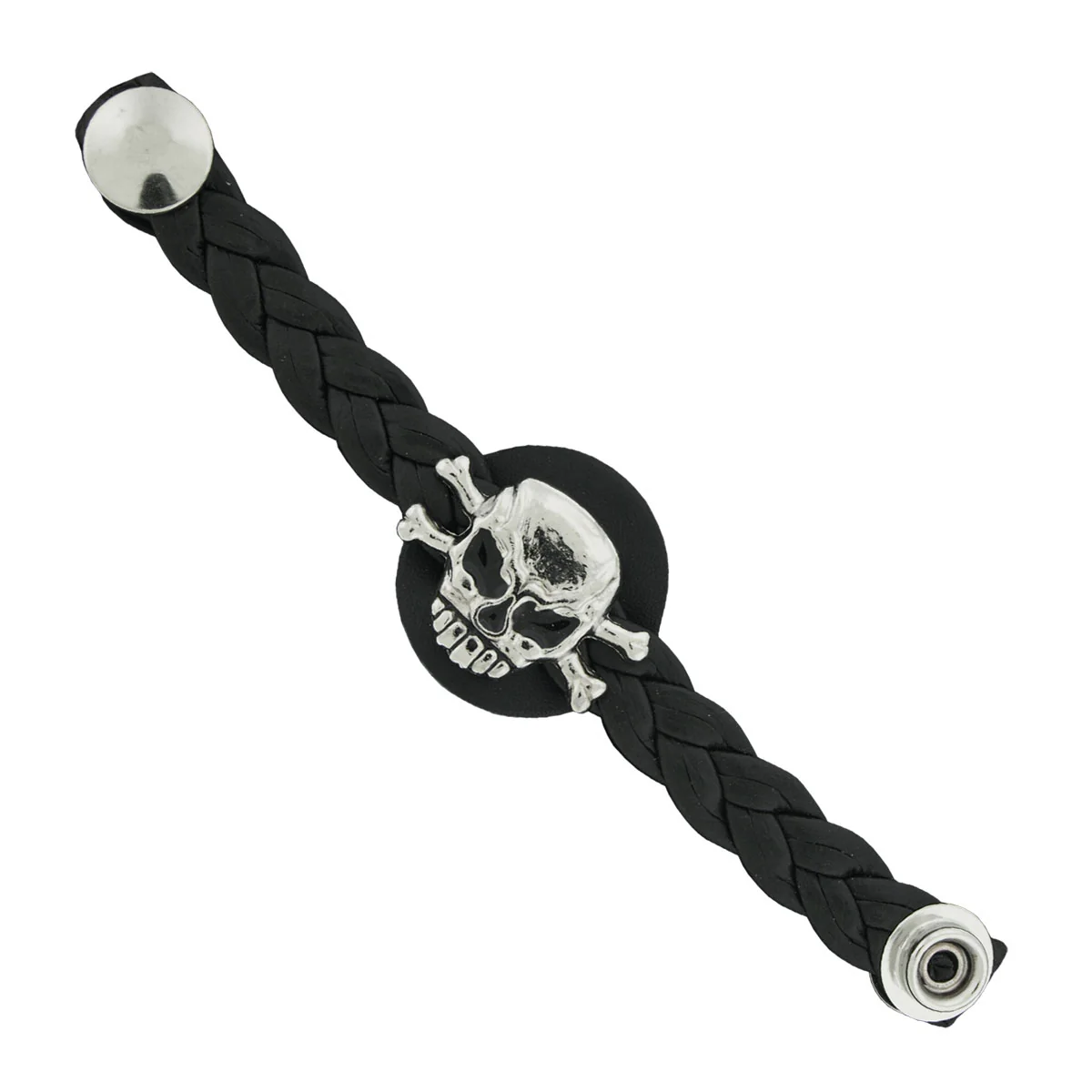 Hot Leathers VXL1005 Skull and Bones Braided Vest Extender