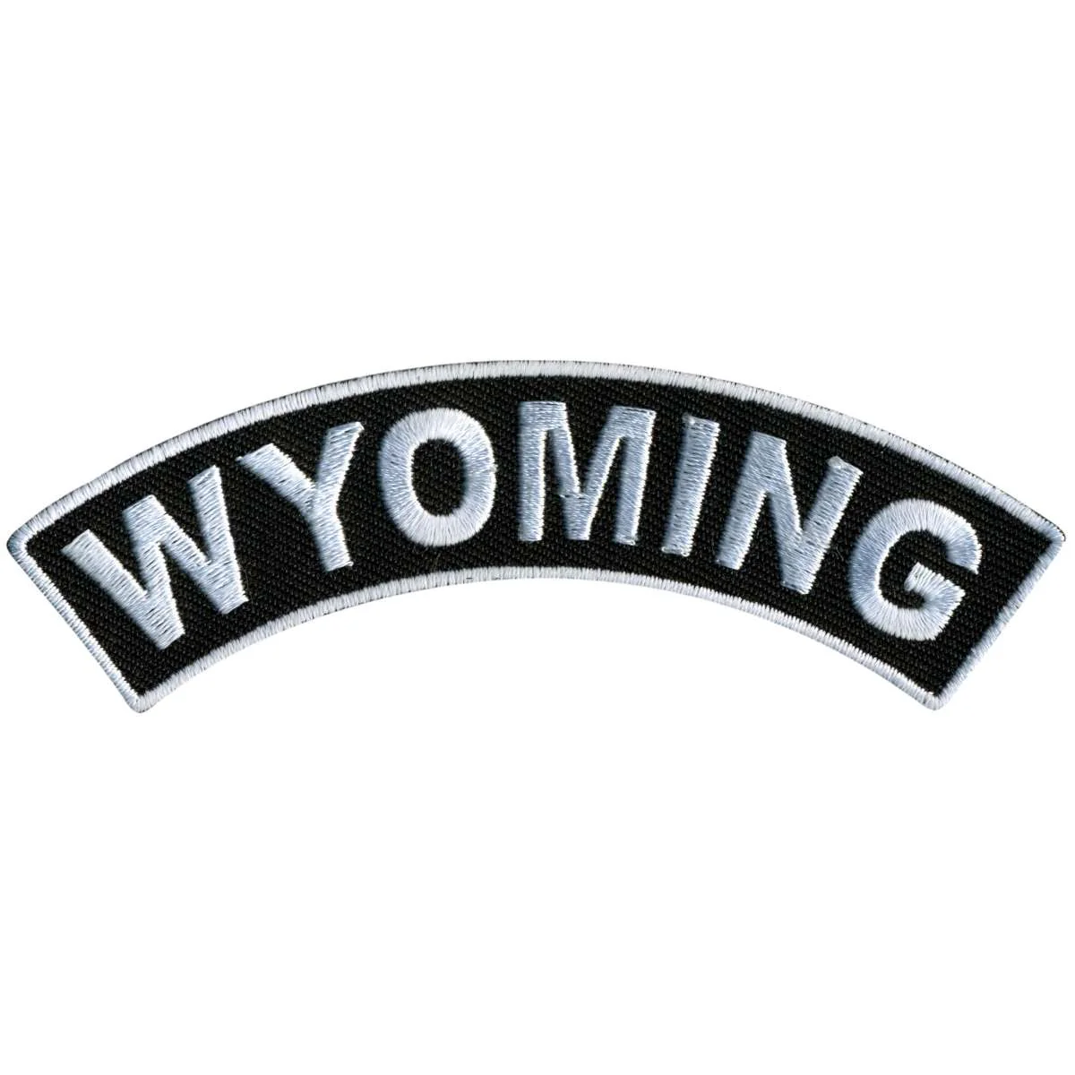 Hot Leathers Wyoming 4” X 1” Top Rocker Patch PPM4100