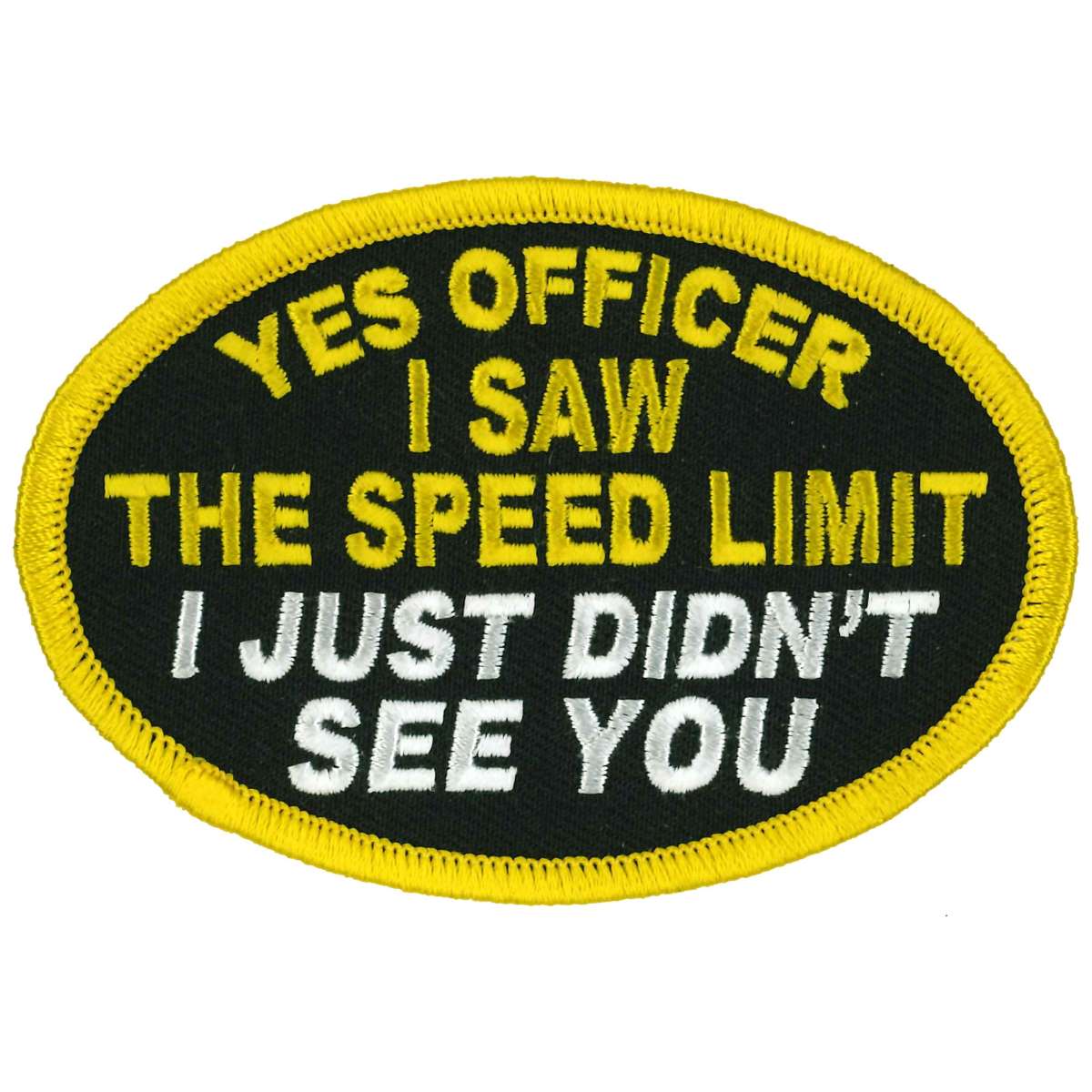 Hot Leathers Yes Officer 4" X 3" Patch PPL9903