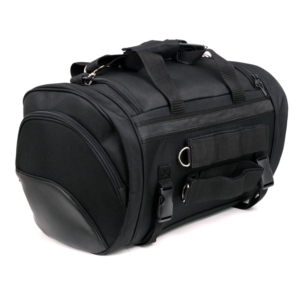 Milwaukee Leather MP8117 Large Black Textile Motorcycle Duffle Style Roll Bag - Image 13